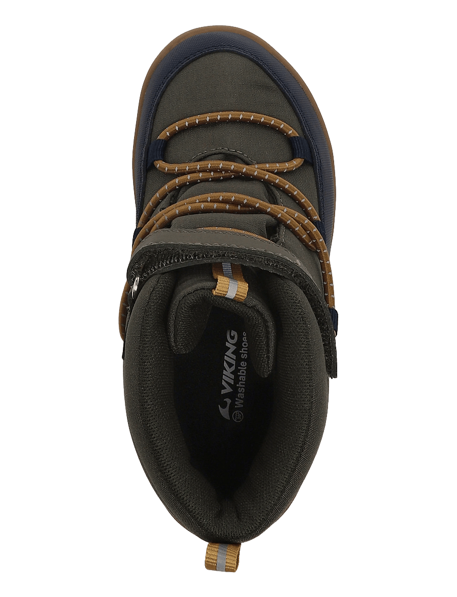 Viking - Birch Barefoot Mid WP 1V - jalanõud - navy/olive - 3