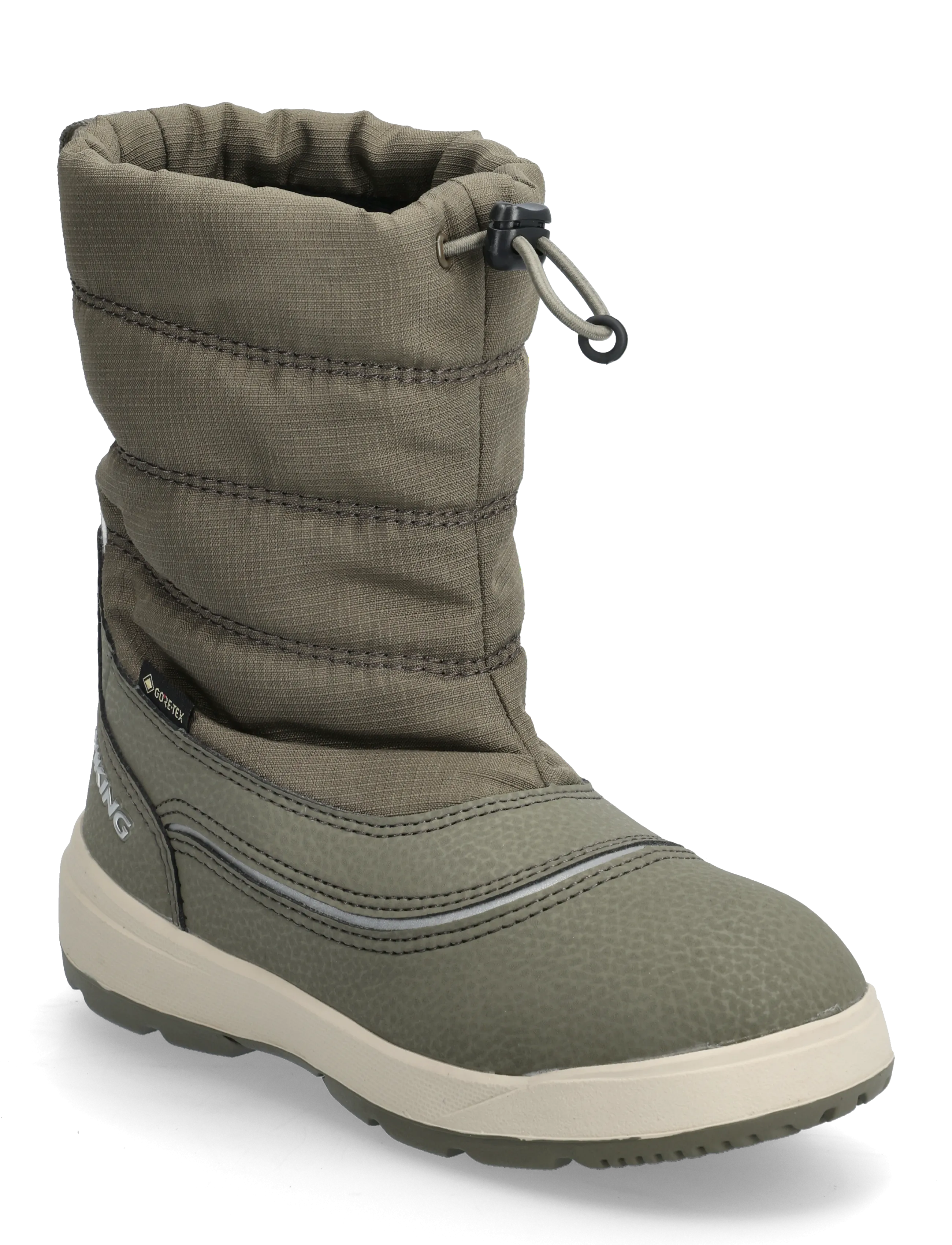 Viking Toasty Pull-On Warm Gtx, Børn, Polstret Vinter Pull-On Støvle, Kakigrøn, Str: 25
