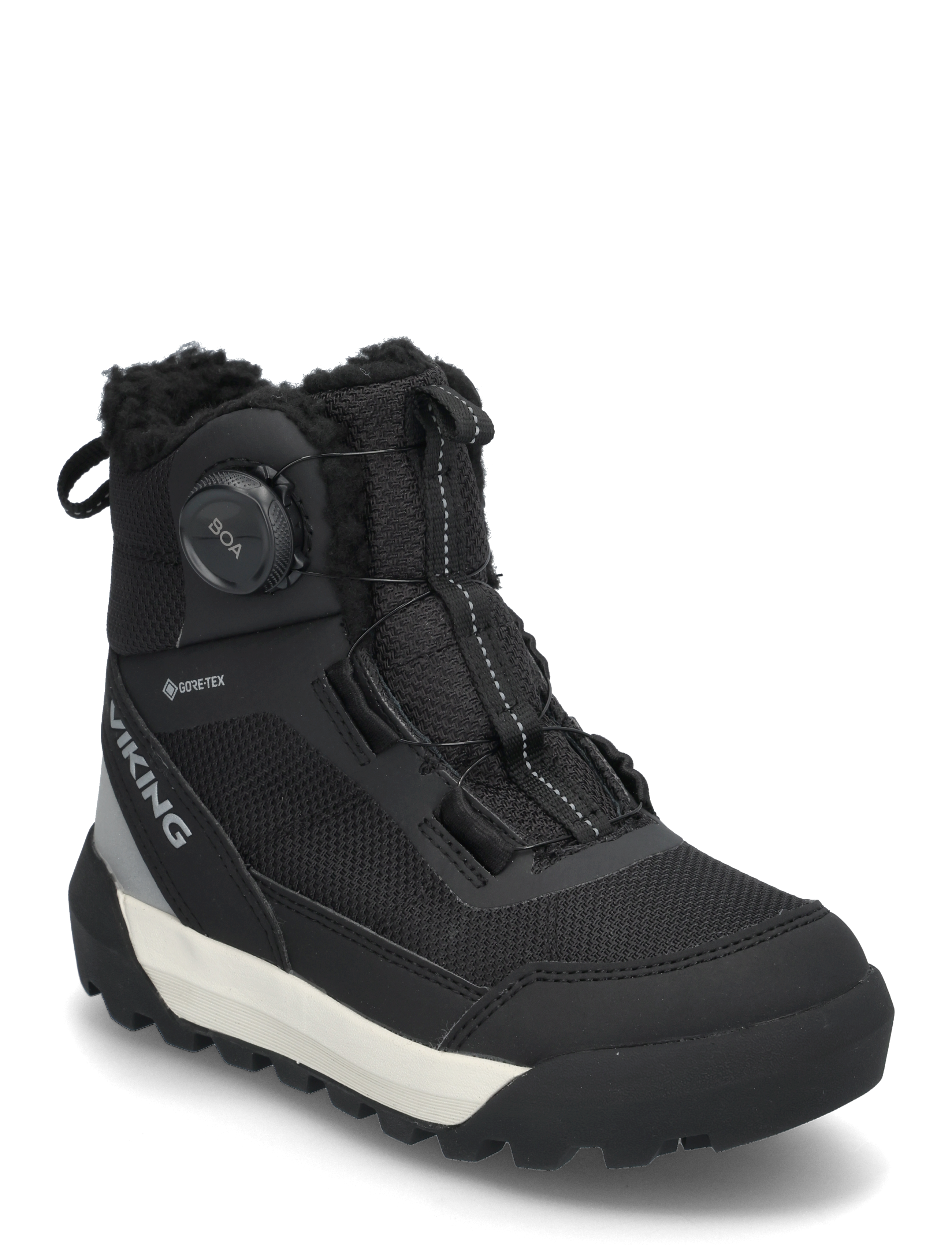 Viking Expower Warm Gtx Boa, Børn, Varm Vinter Boa Støvle, Sort, Str: 41