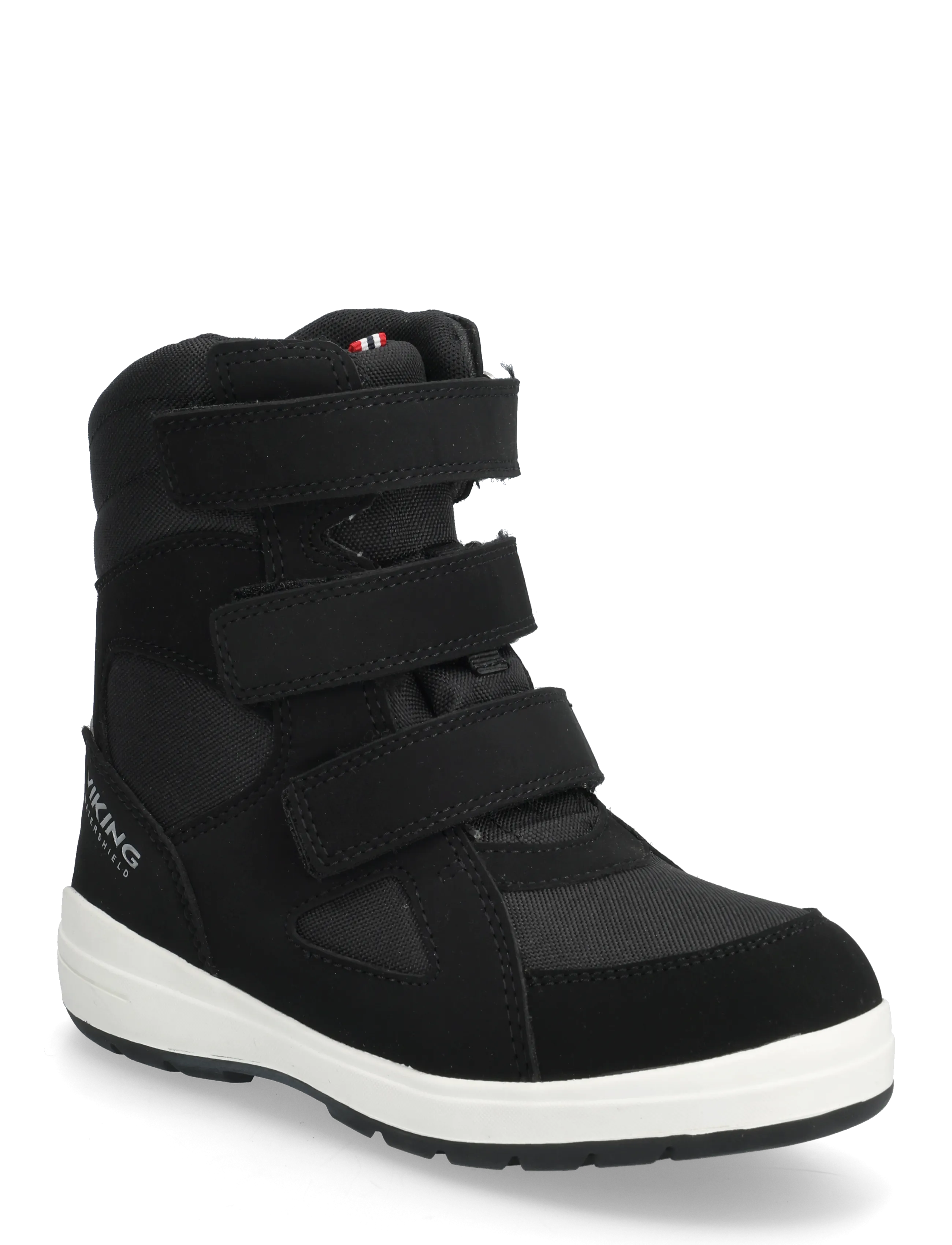 Viking Fun Warm Wp 3V, Børn, Velcro Vinterstøvle, Sort, Str: 22