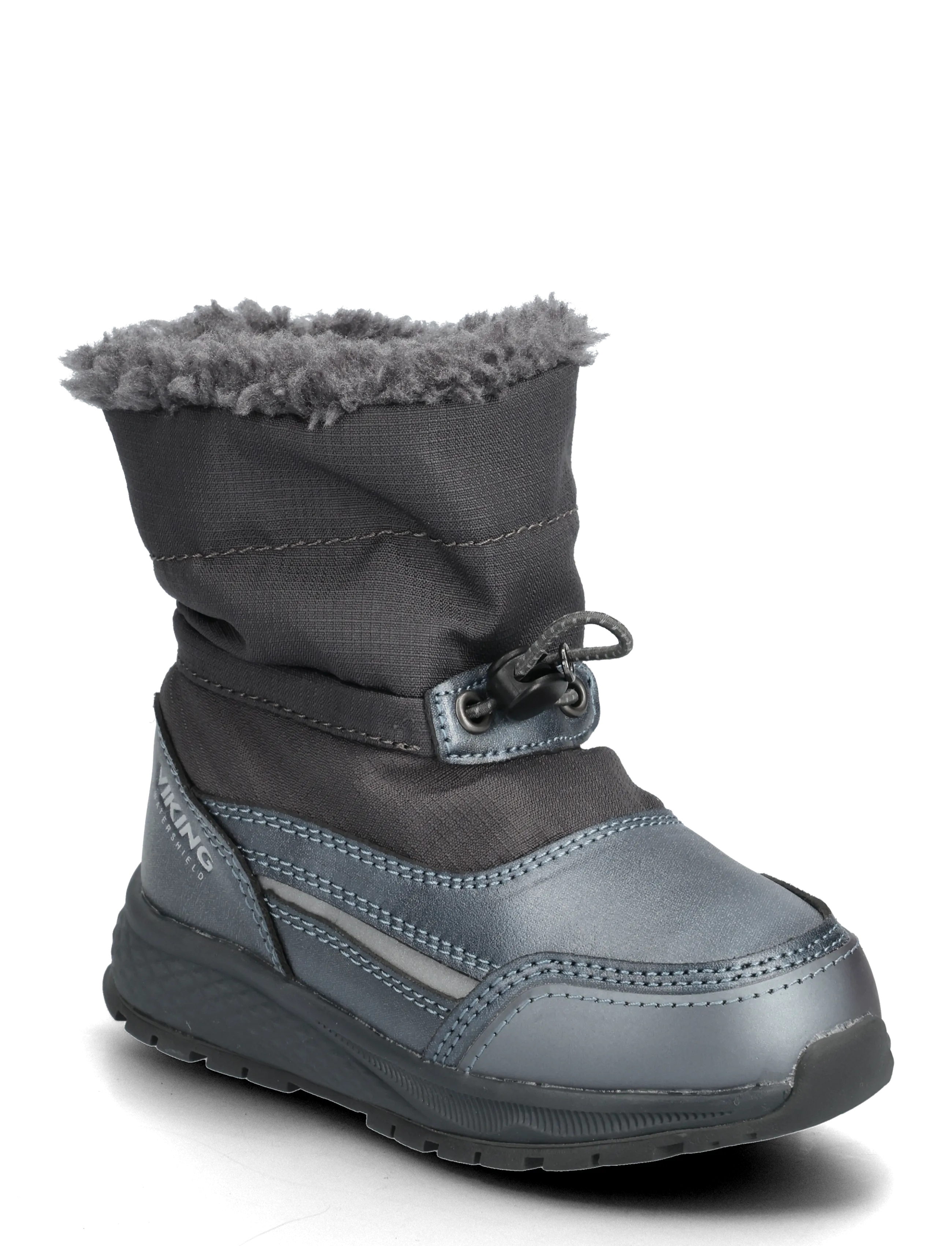 Viking Equip Shine Warm Wp Pull On, 33, Grey, Vinterstøvler > Vinterstøvler Pull On, Børn