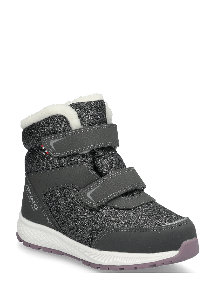 Viking - Equip Glitter Warm WP 2V - jalanõud - charcoal/dusty pink - 0