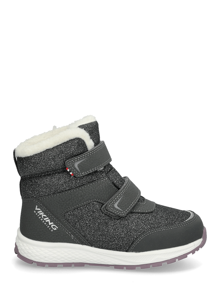 Viking - Equip Glitter Warm WP 2V - sko - charcoal/dusty pink - 2