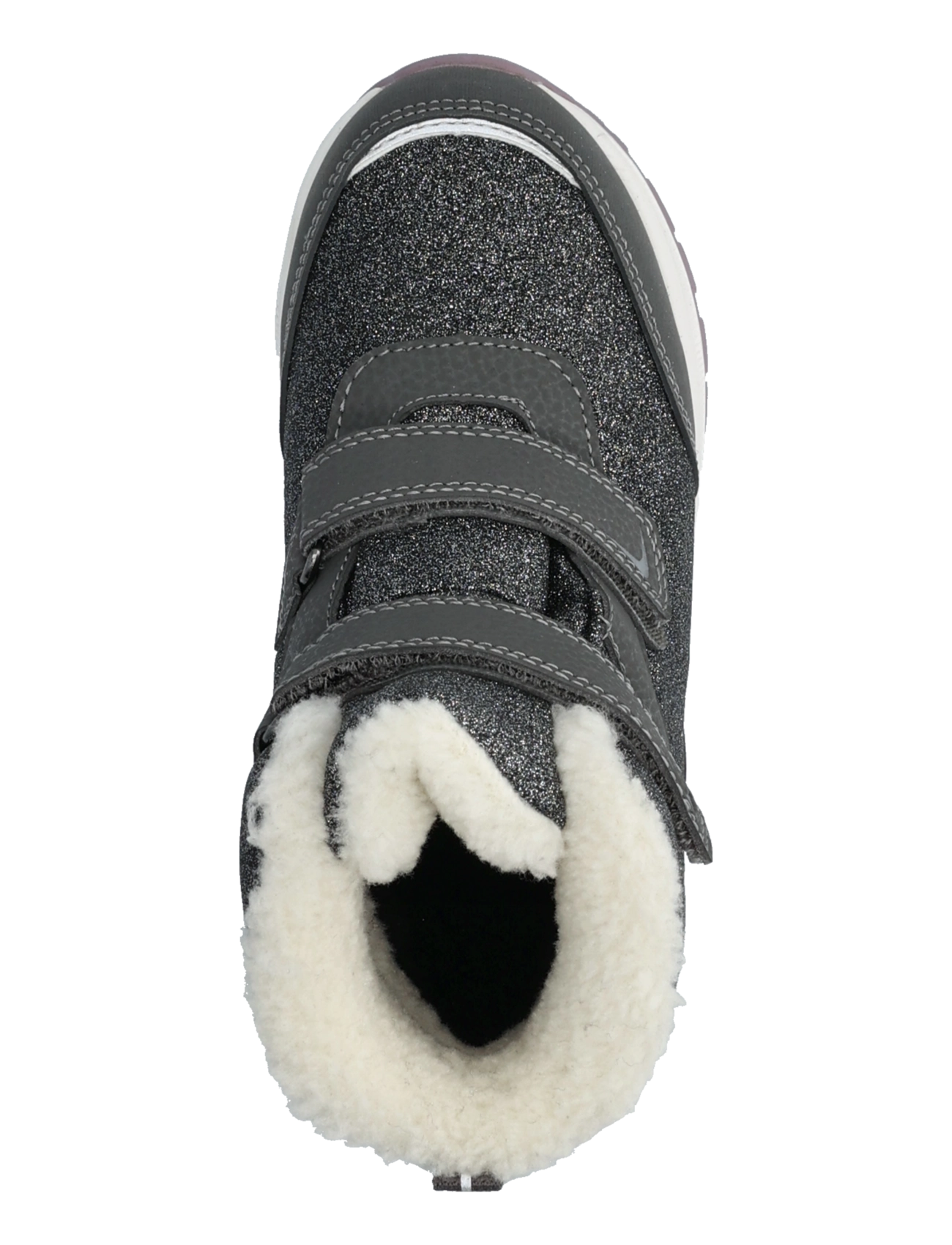 Viking - Equip Glitter Warm WP 2V - shoes - charcoal/dusty pink - 3