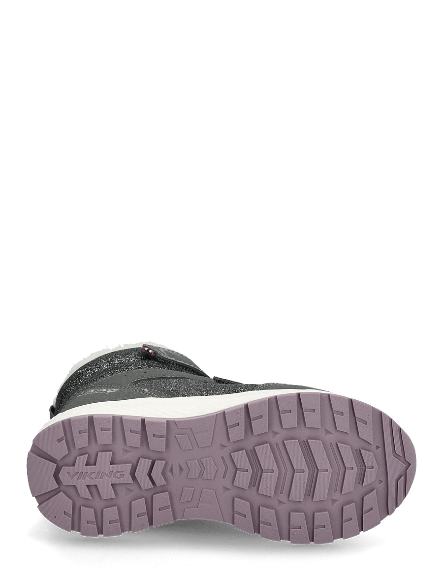 Viking - Equip Glitter Warm WP 2V - sko - charcoal/dusty pink - 4