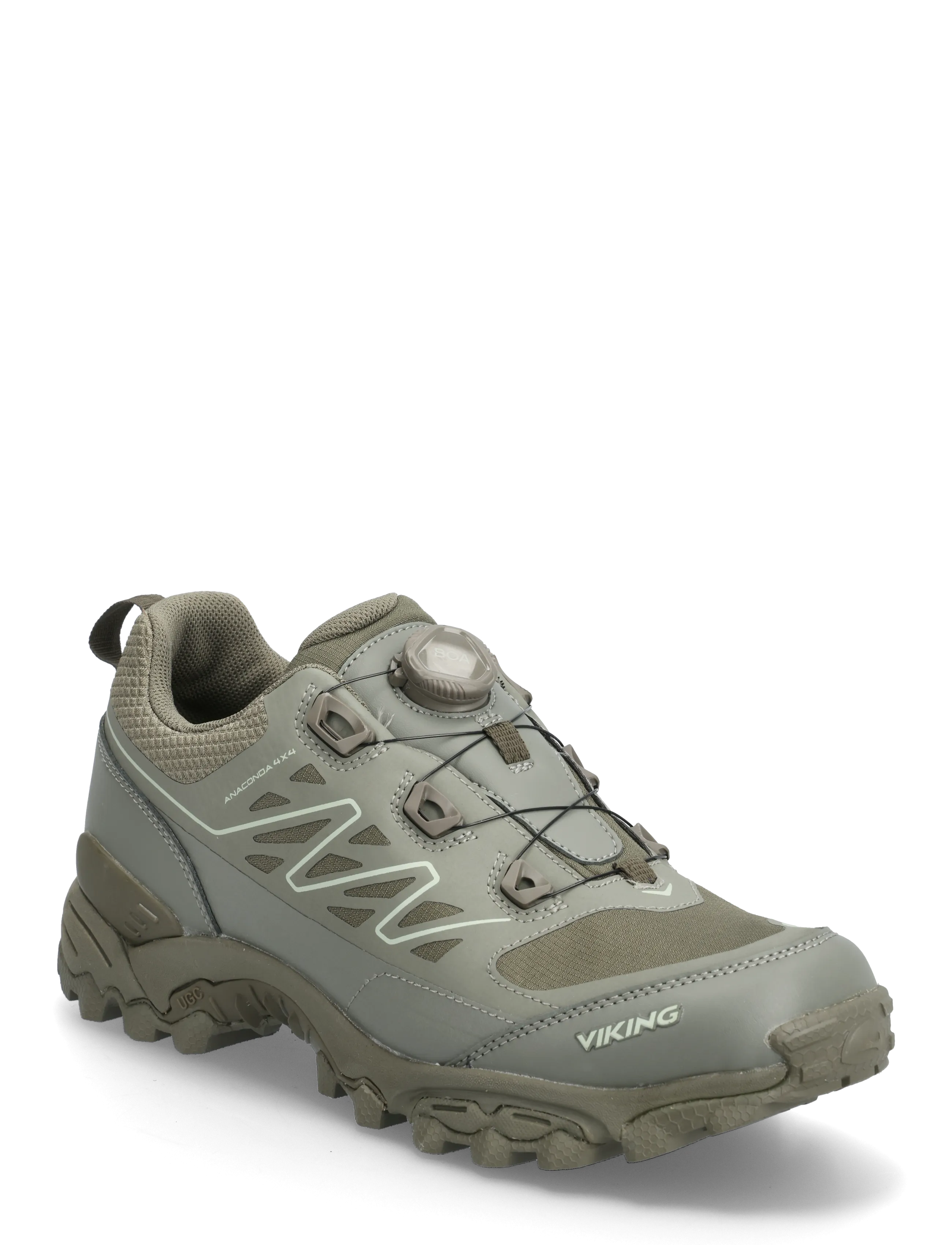 Viking Anaconda 4X4 Low Wp Boa, 42, Khaki green, Sport Sko > Sport Outdoor-hiking Sko, Herre