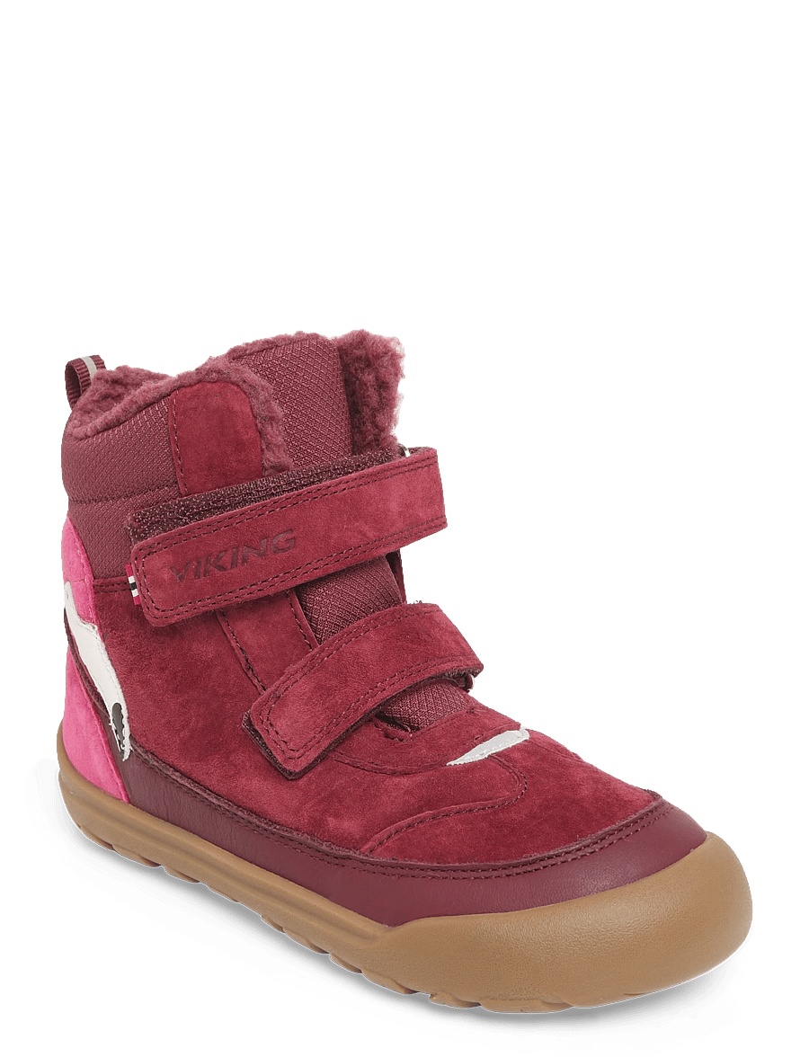 Viking - Alv Barefoot Paw Warm WP 2V - sko - burgundy - 0