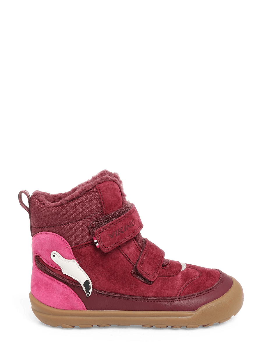 Viking - Alv Barefoot Paw Warm WP 2V - sko - burgundy - 2