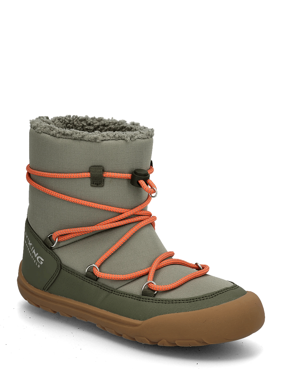 Viking - Birch Barefoot Warm WP Pull-on - baskāju apavi - olive - 0