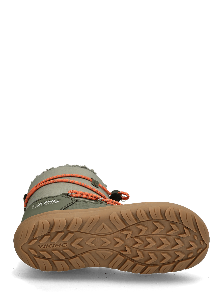 Viking - Birch Barefoot Warm WP Pull-on - baskāju apavi - olive - 4