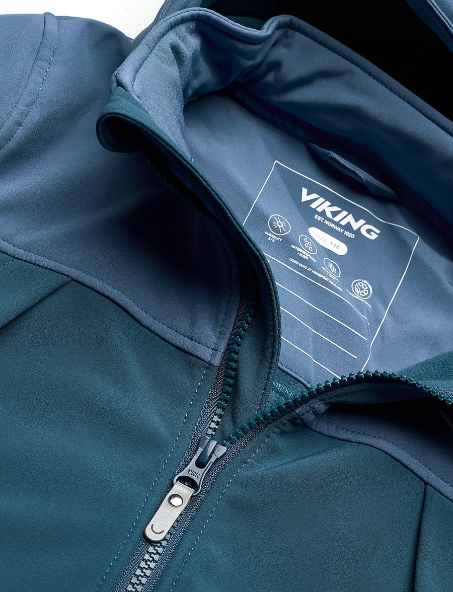 Viking - Play Softshell Jacket - striukės ir švarkeliai - denim - 2