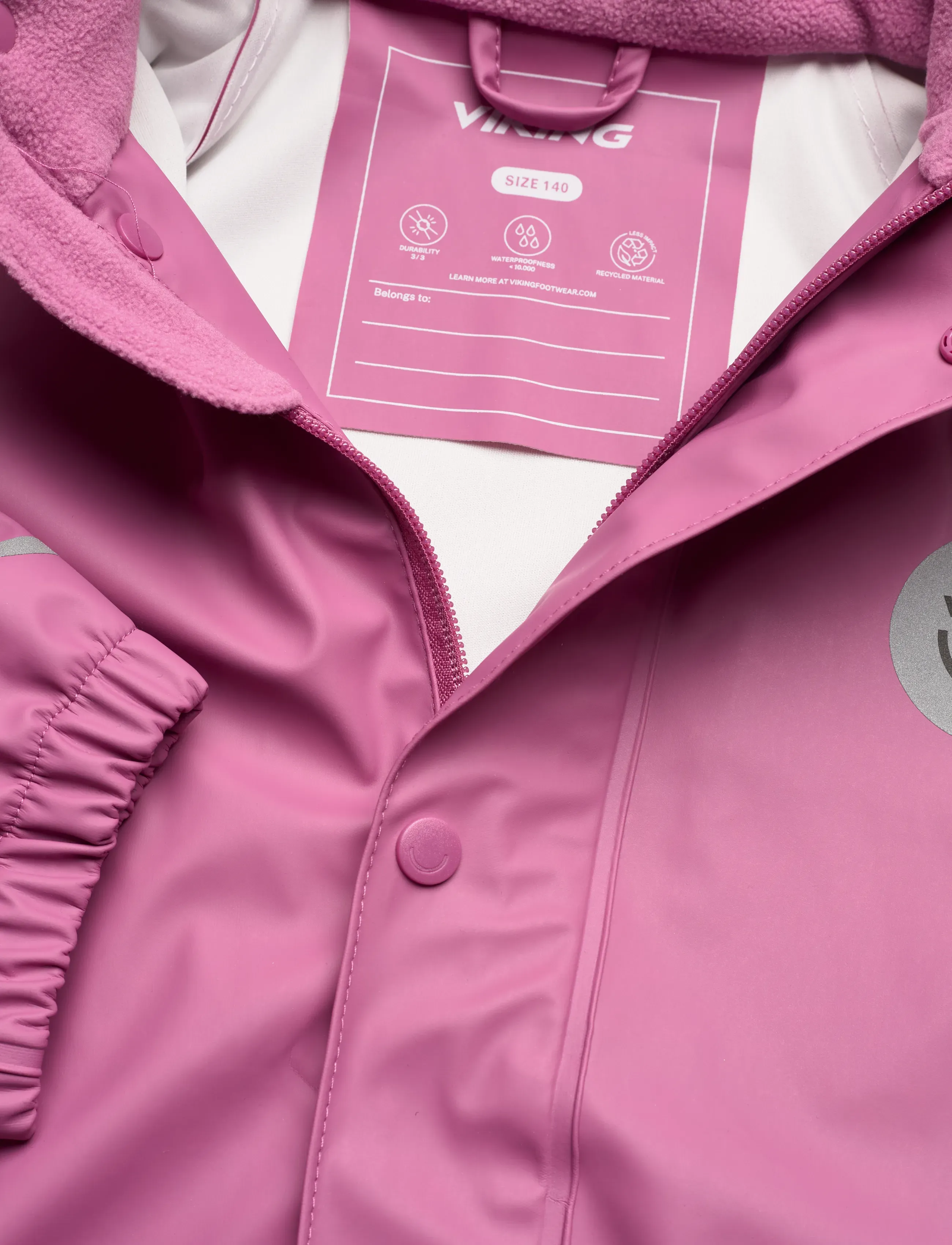 Viking - Jolly Rain Jacket Waterproof - shell- & regnjakker - plum - 2
