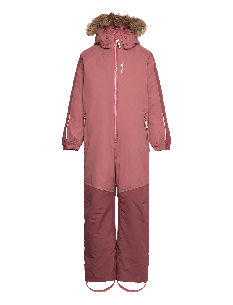 Viking - Expower Insulated Playsuit - virsdrēbes - dark pink - 0
