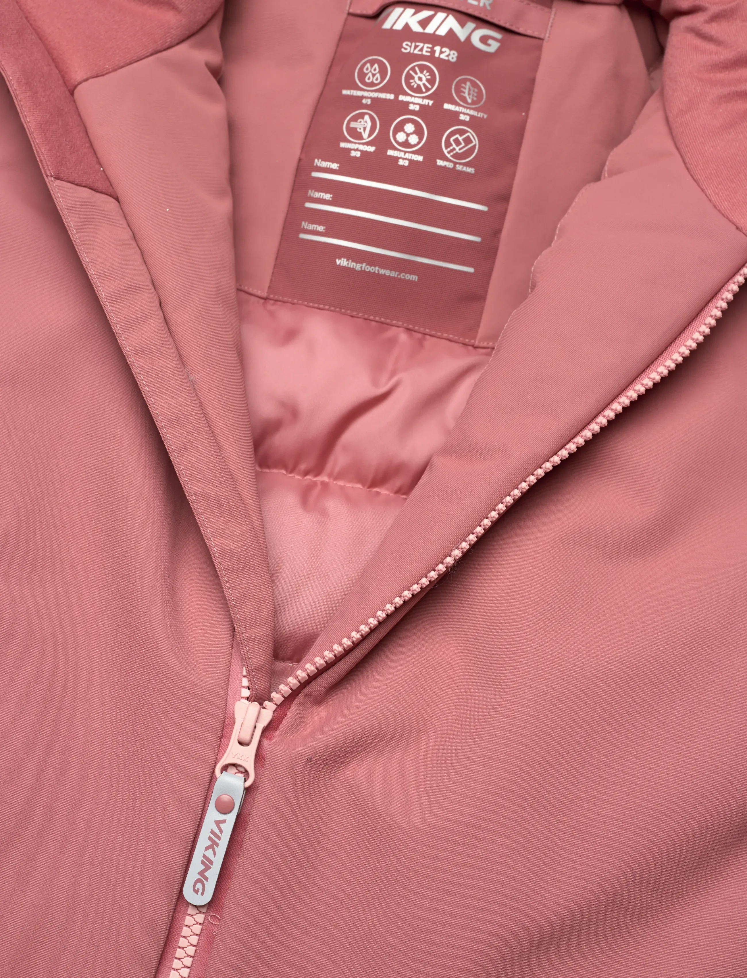 Viking - Expower Insulated Playsuit - Õueriided - dark pink - 2