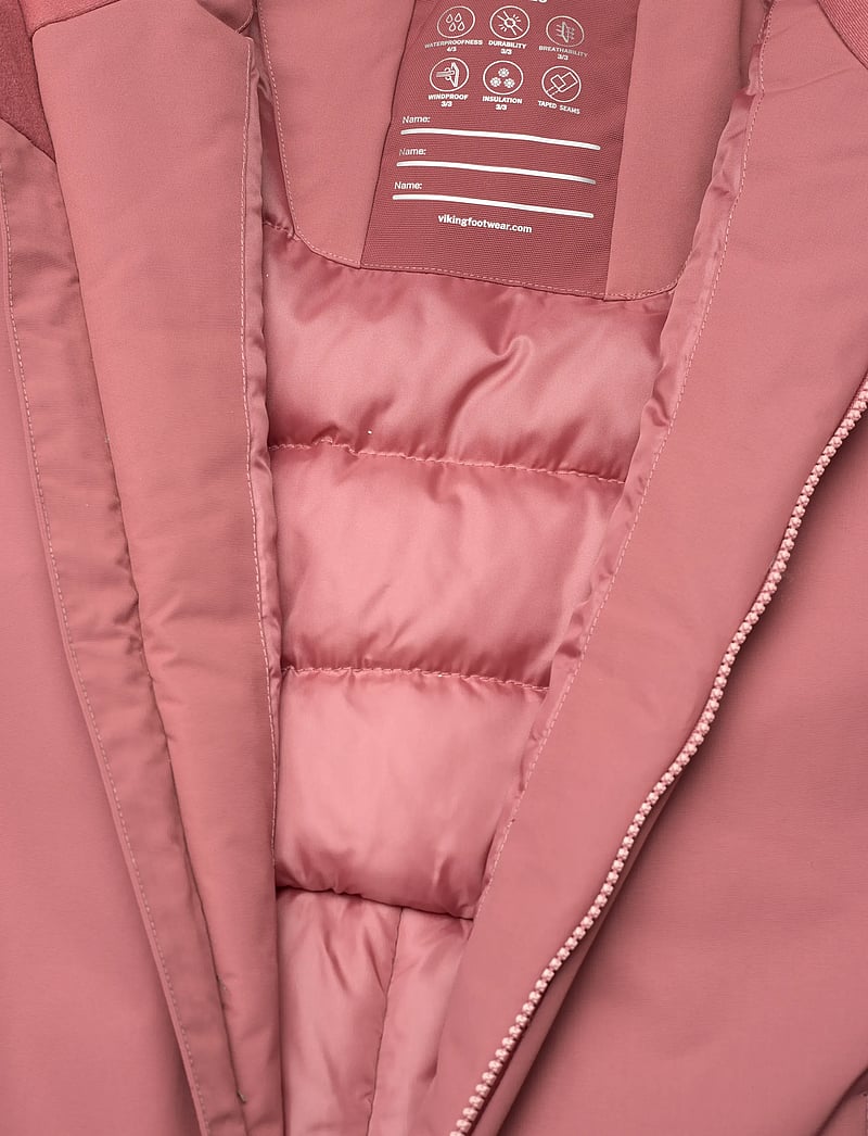 Viking - Expower Insulated Playsuit - virsdrēbes - dark pink - 4