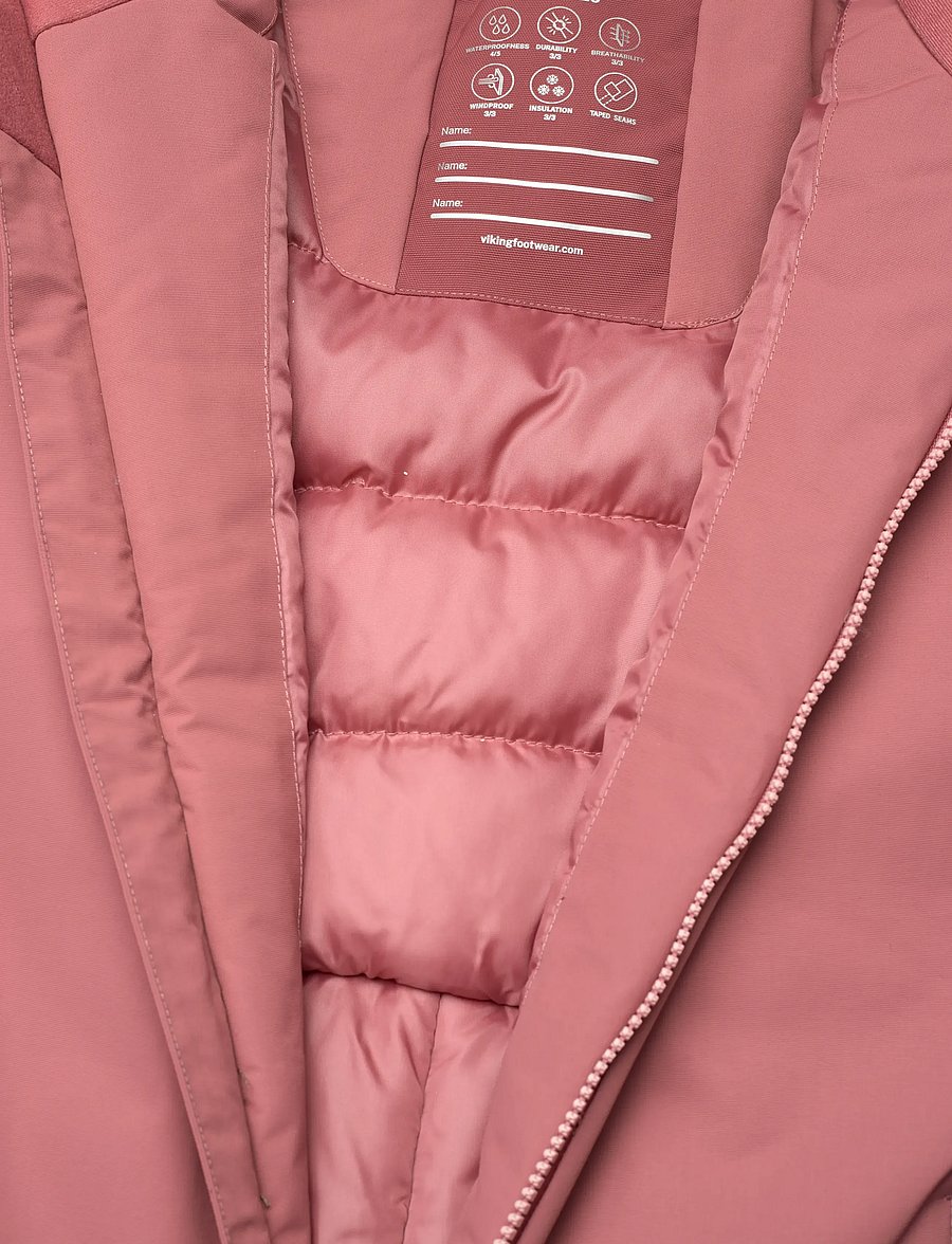 Viking - Expower Insulated Playsuit - Õueriided - dark pink - 4