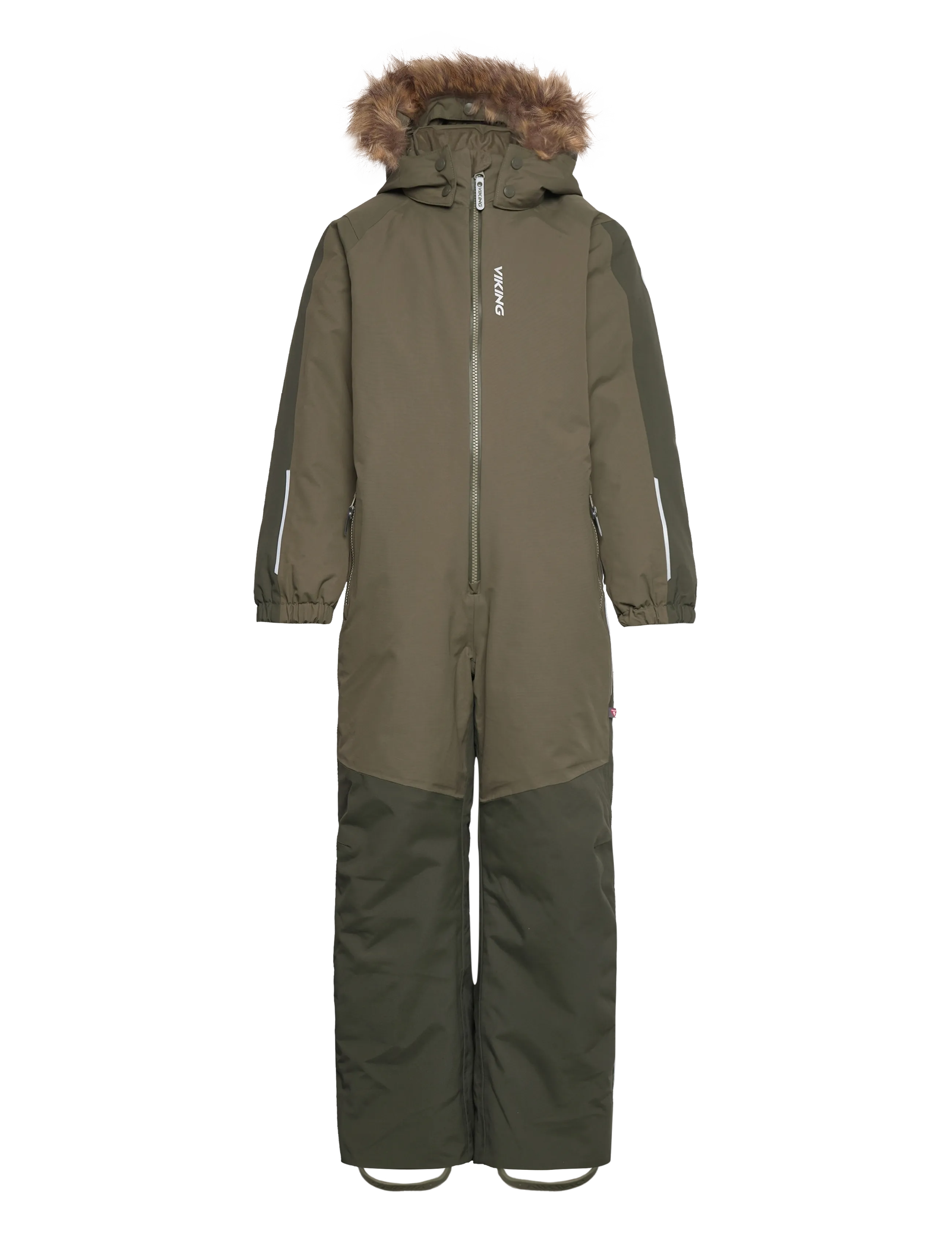 Viking Expower Insulated Playsuit, 92, Khaki green, Overalls > Overalls Og Sæt Til Sne-Ski, Børn