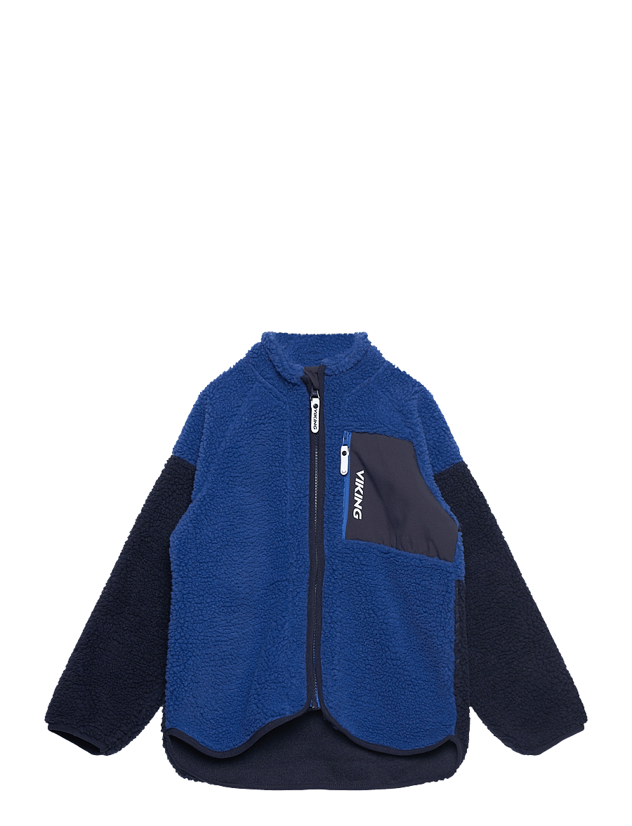 Viking - Playtime Pile Midlayer Jacket - isolerede jakker - blue - 0