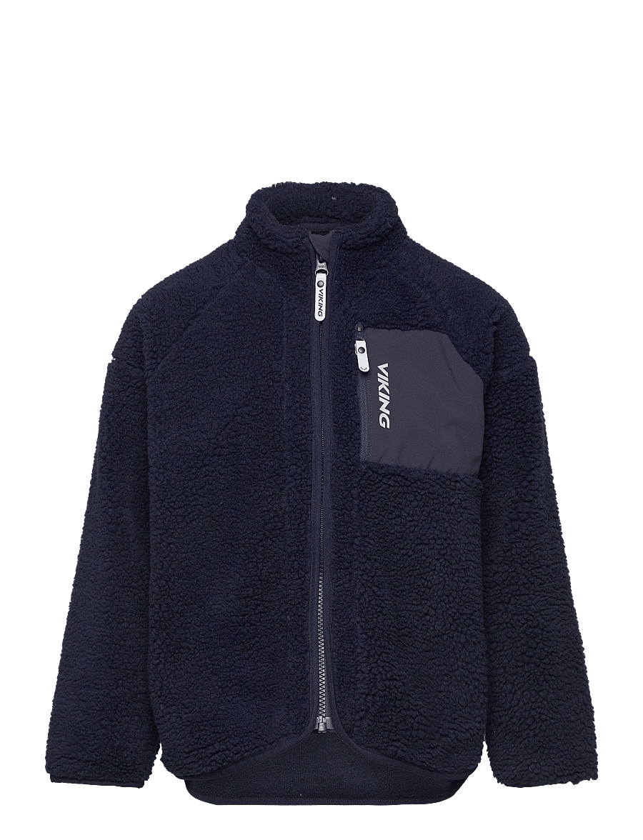 Viking - Playtime Pile Midlayer Jacket - kurtki ocieplane - navy - 0