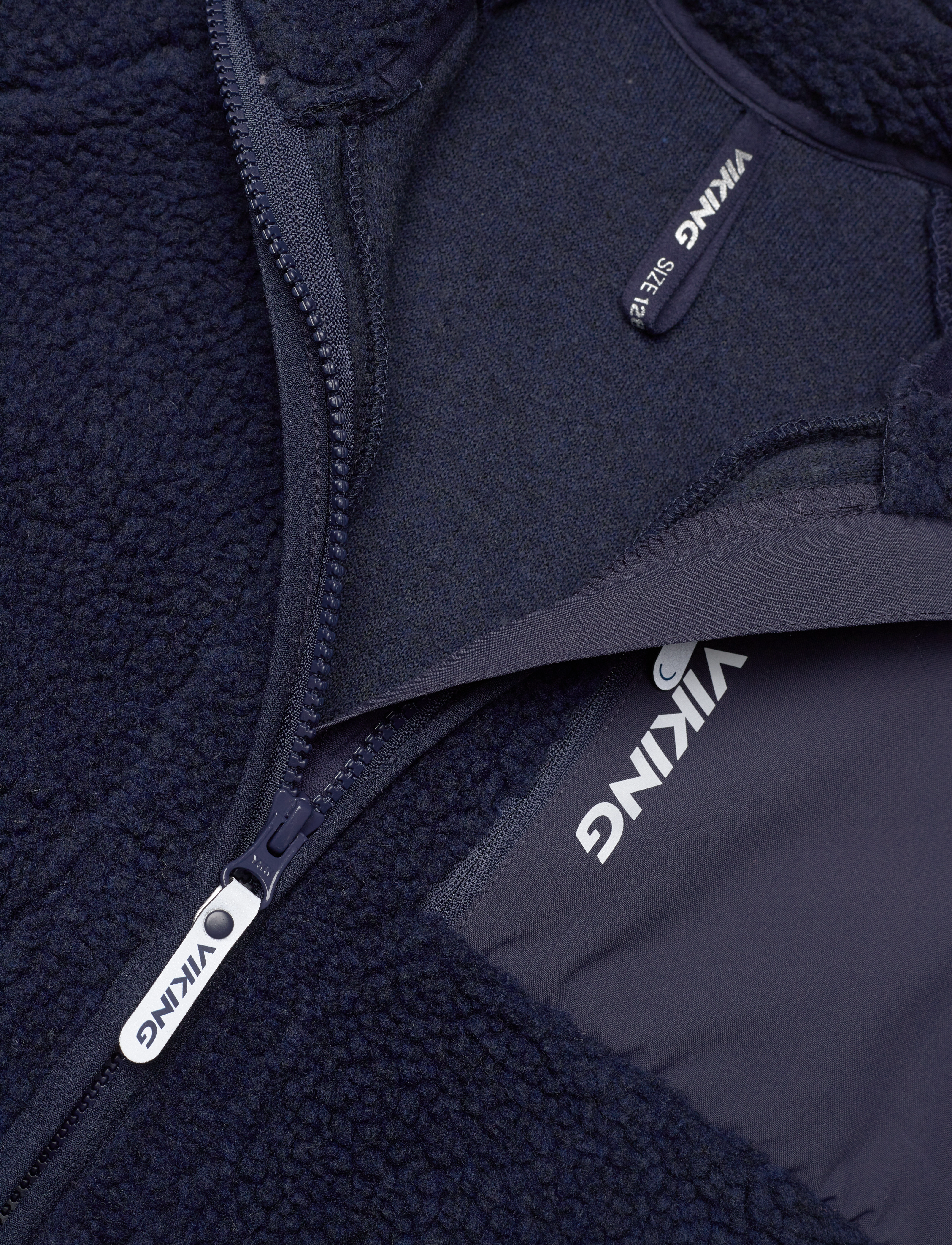 Viking - Playtime Pile Midlayer Jacket - efterårsjakker - navy - 2