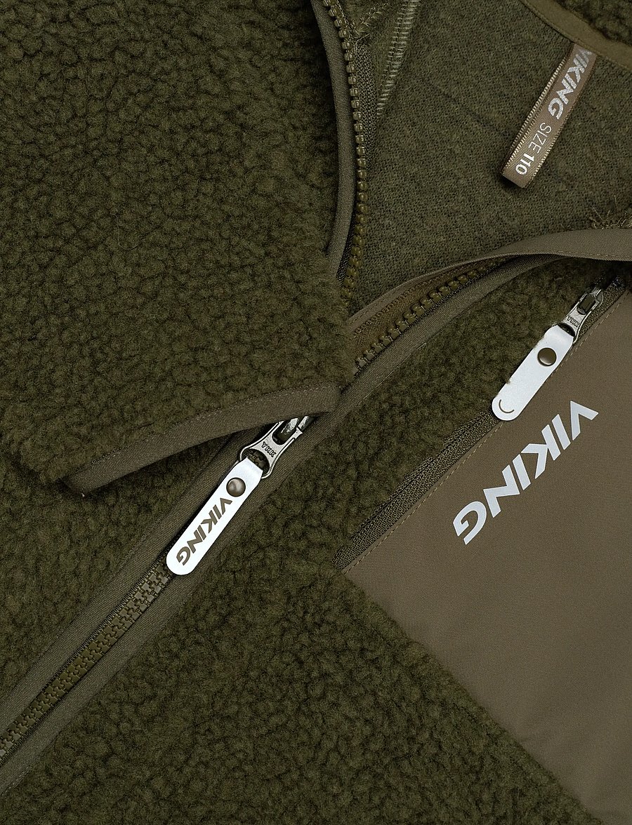 Viking - Playtime Pile Midlayer Jacket - isolerade jackor - olive - 2