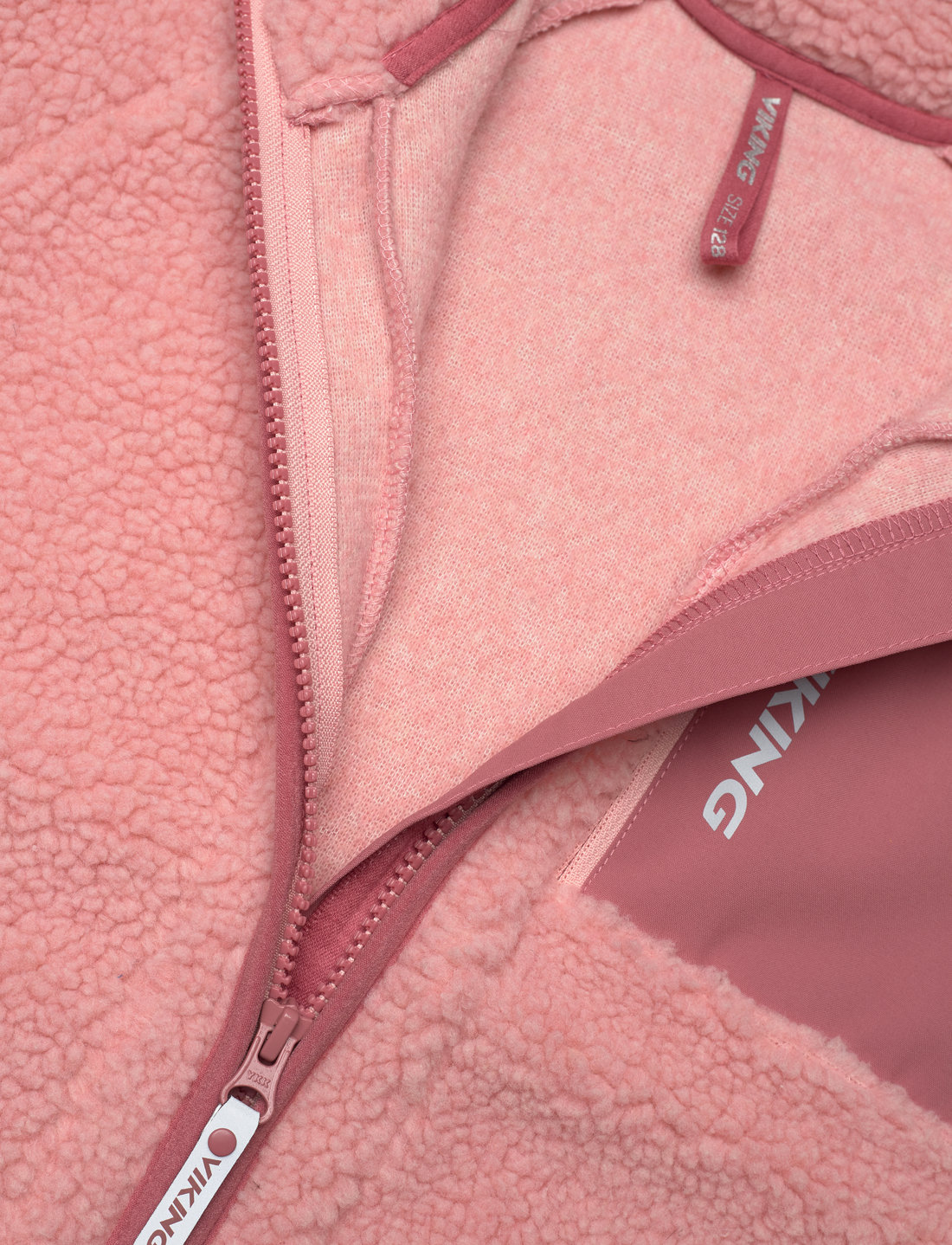 Viking - Playtime Pile Midlayer Jacket - isolerede jakker - pink - 2
