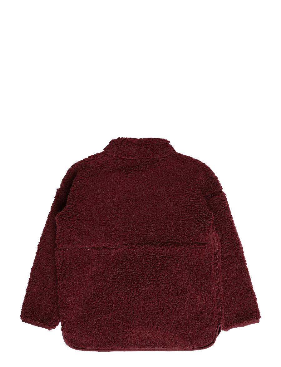 Viking - Playtime Pile Midlayer Jacket - isolerede jakker - plum - 1