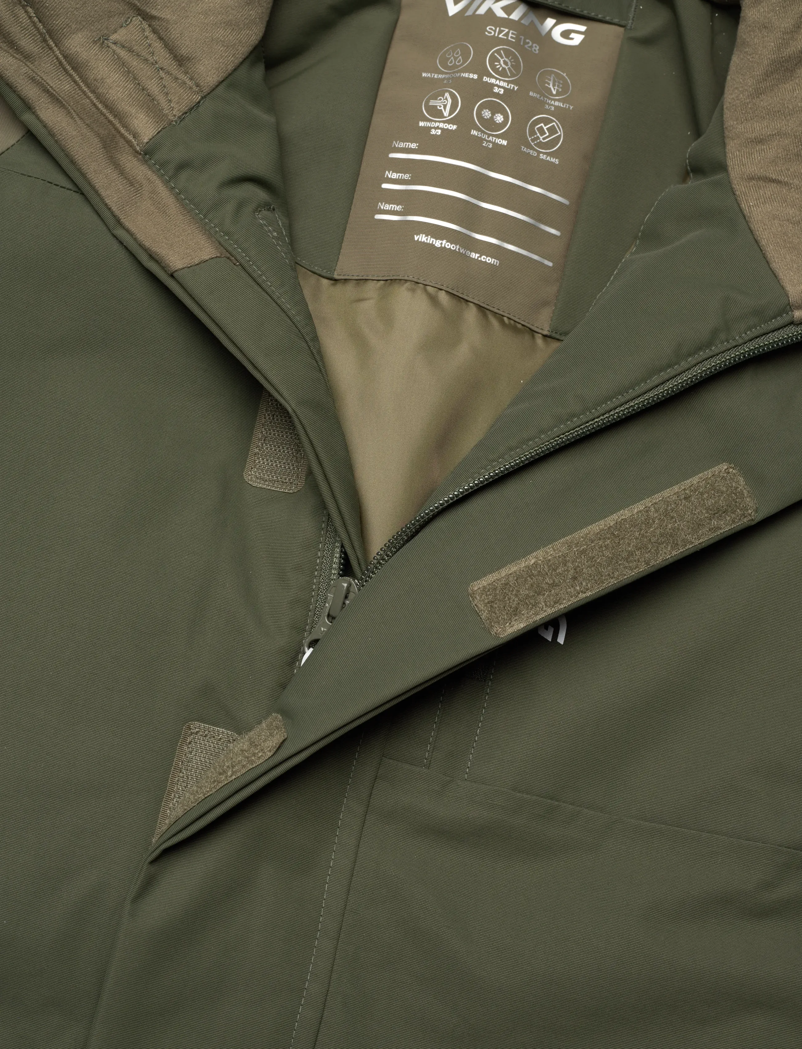 Viking - Toasty Winter Thermal Overall - outerwear - olive - 2