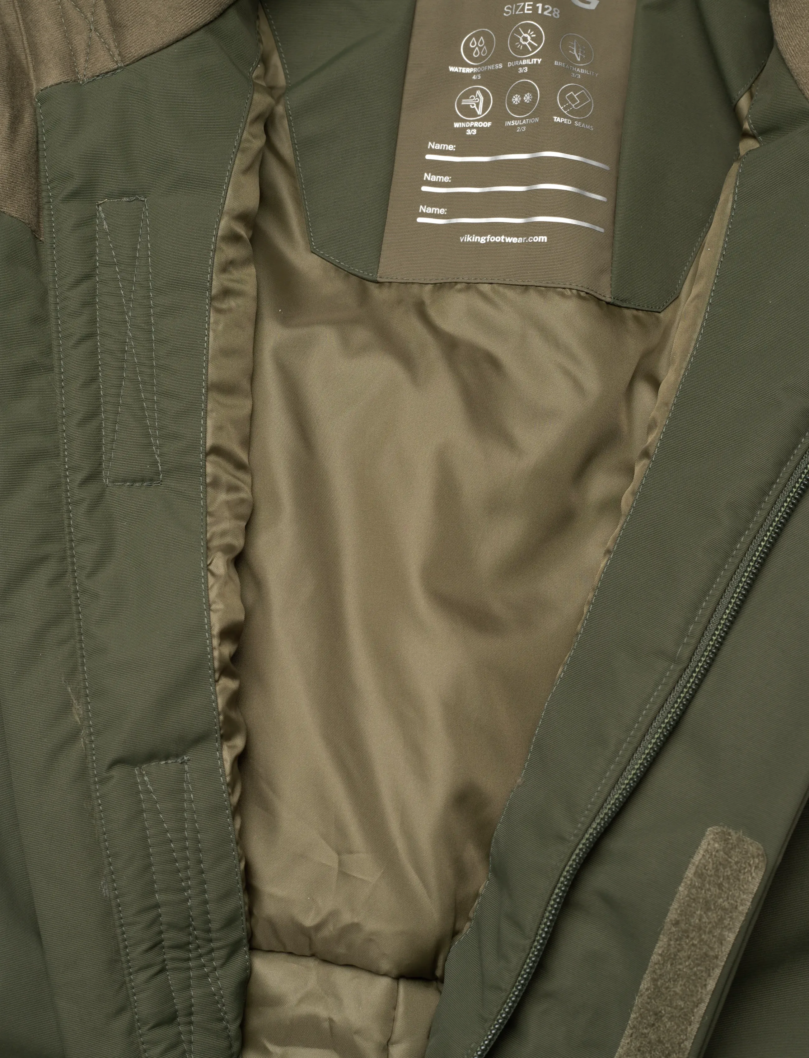 Viking - Toasty Winter Thermal Overall - outerwear - olive - 4