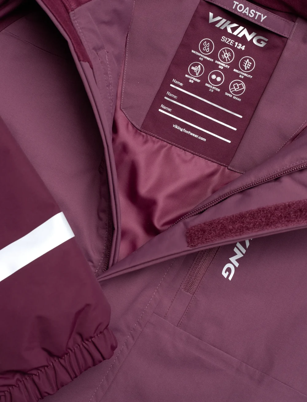 Viking - Toasty Winter Thermal Overall - Õueriided - plum - 2