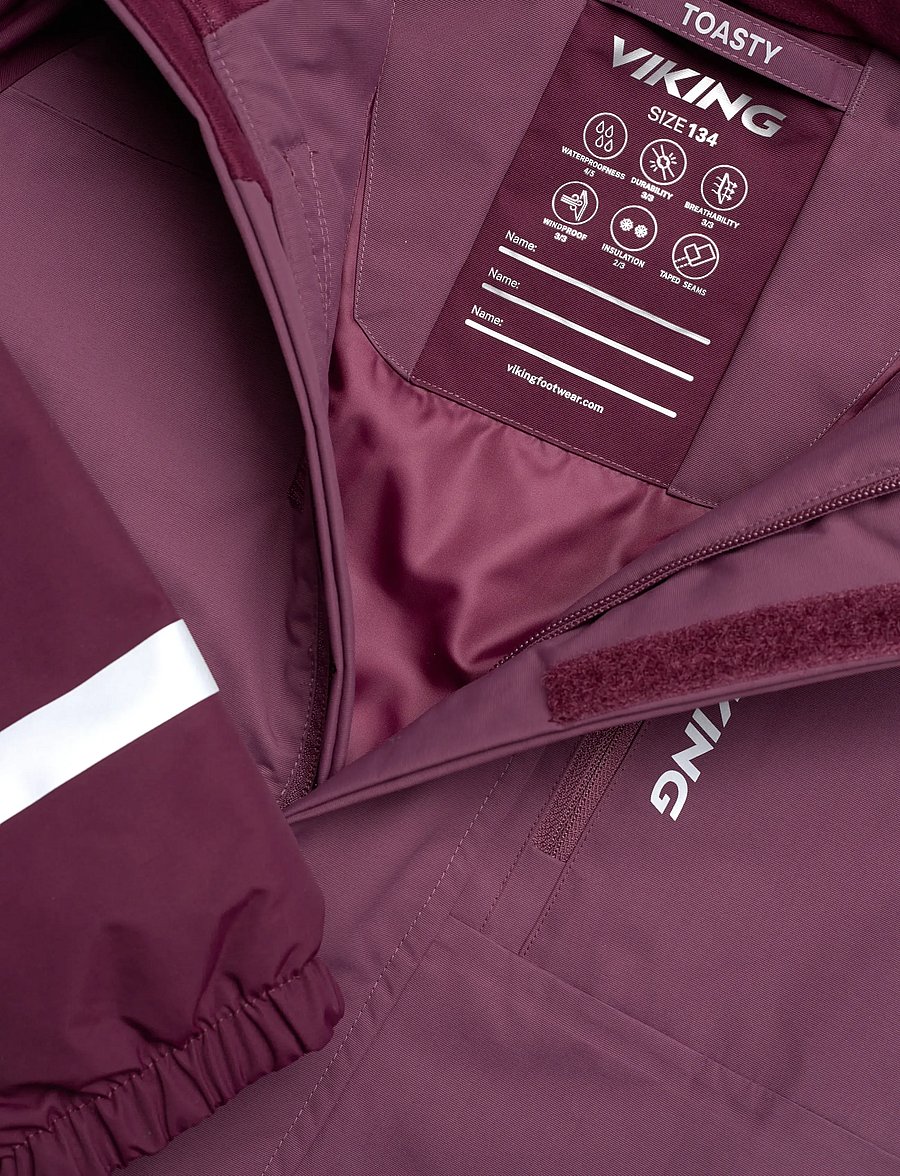Viking - Toasty Winter Thermal Overall - outdoor - plum - 2