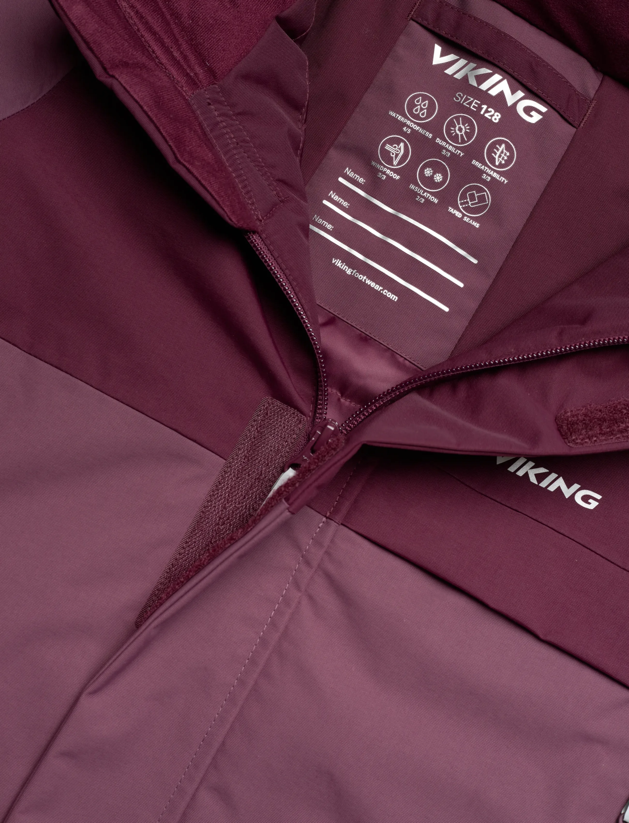 Viking - Play Winter Jacket Thermal - skidjackor - plum - 2