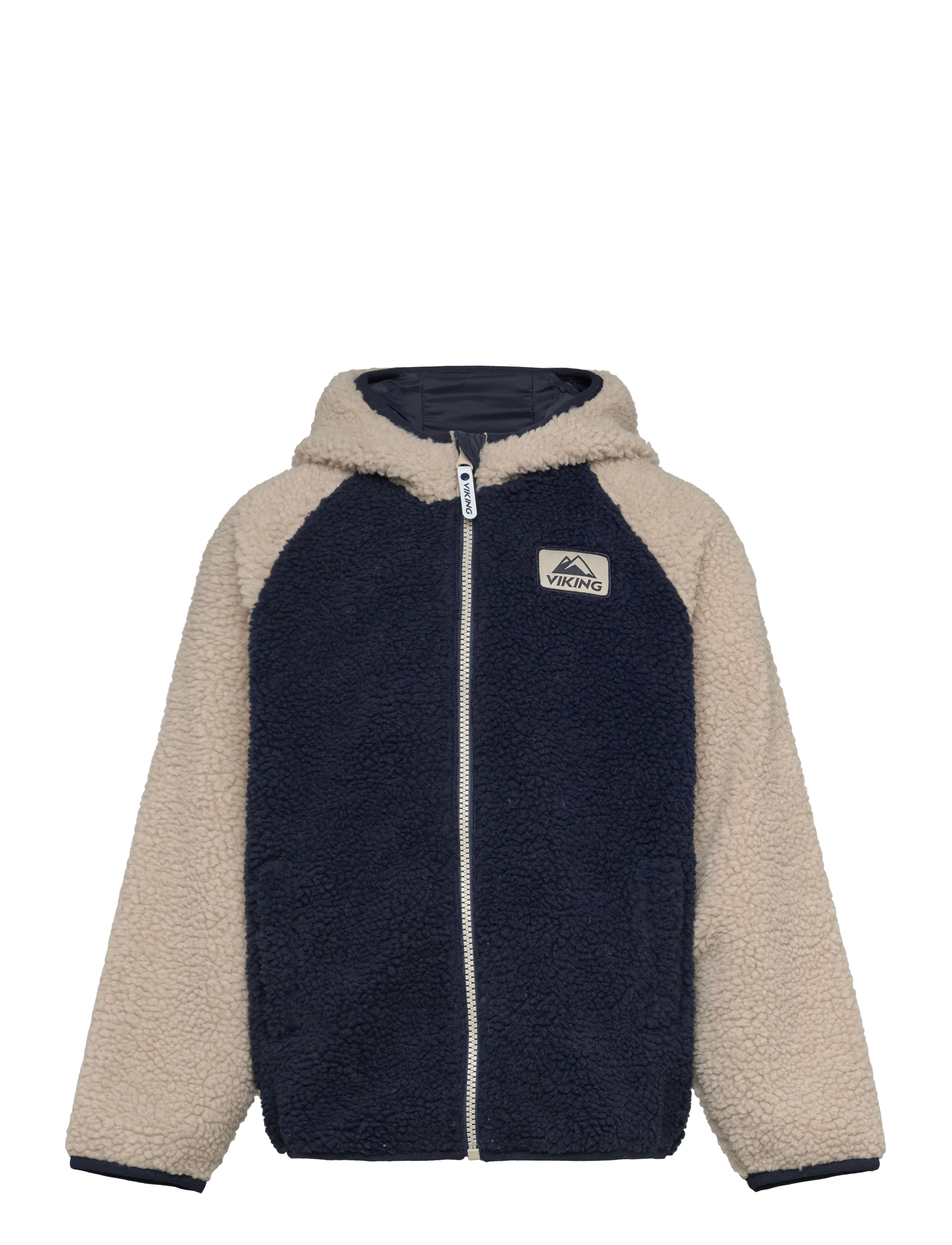 Viking Play Reversible Pile Jacket, 110, Fleece Oberbekleidung, Marineblau - Jackets, Kinder