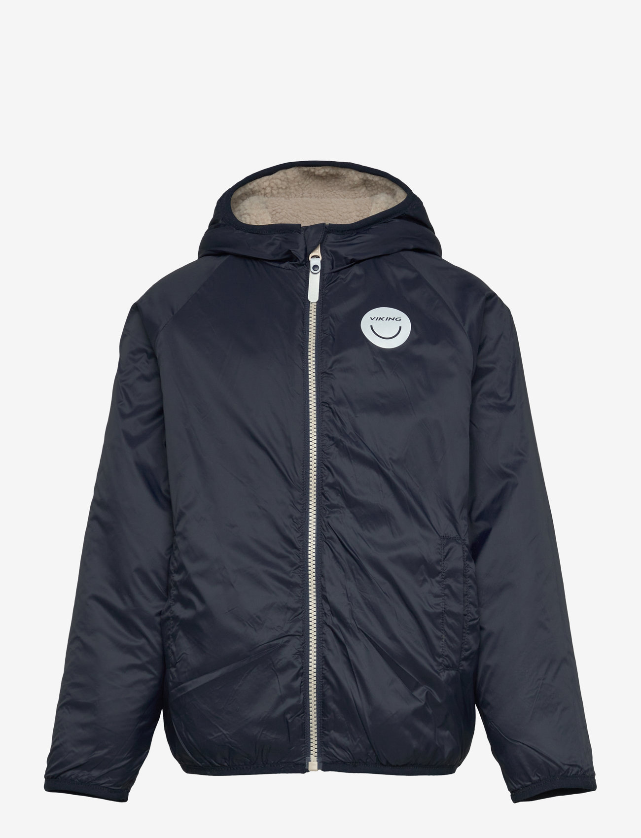 Viking - Play Reversible Pile Jacket - einangraðir jakkar - navy - 2