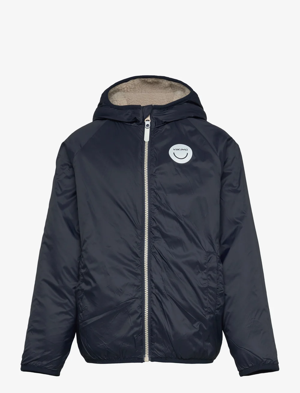 Viking - Play Reversible Pile Jacket - kurtki ocieplane - navy - 2