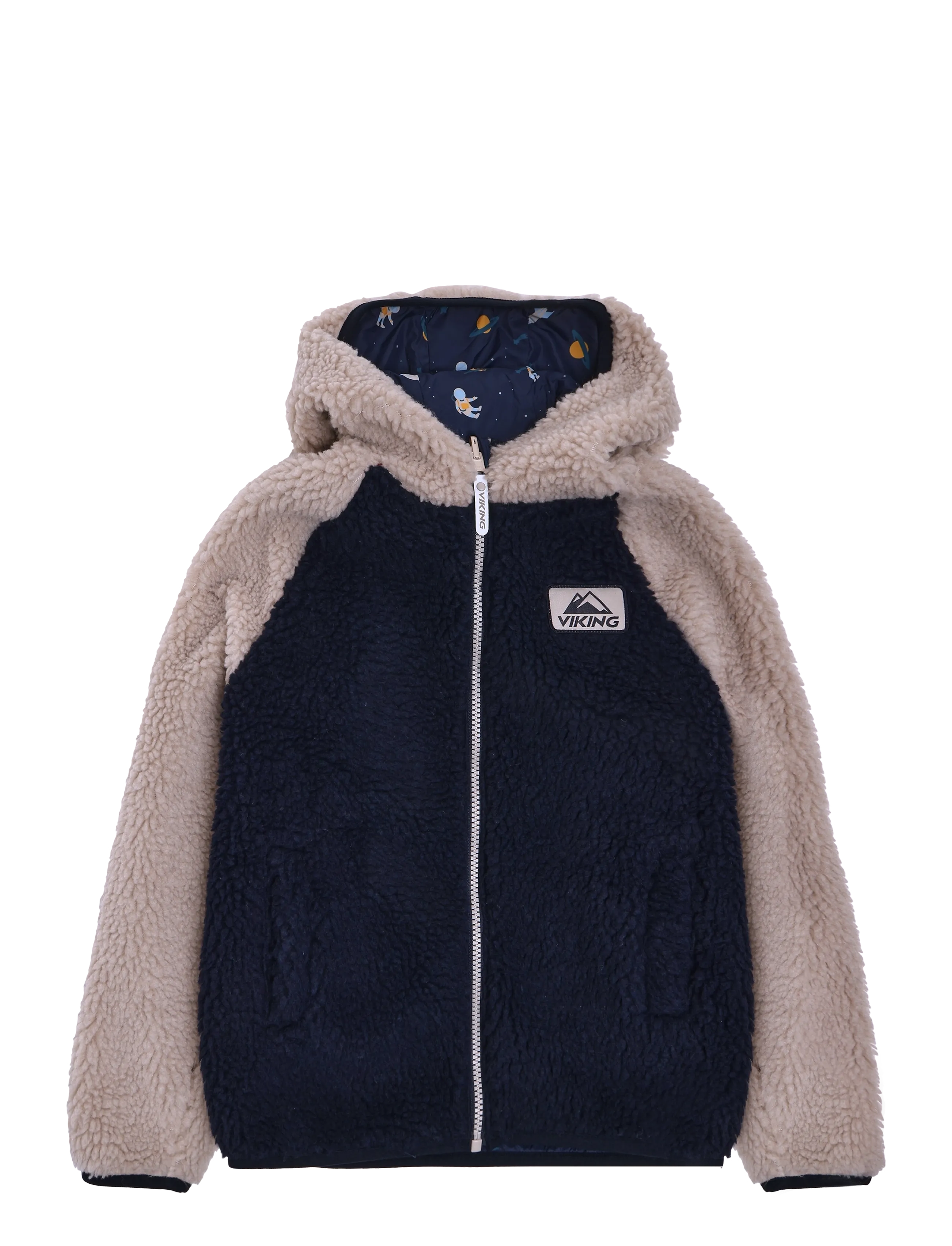 Viking Play Reversible Pile Jacket - Fleecejakker - NAVY/CEMENT / navy