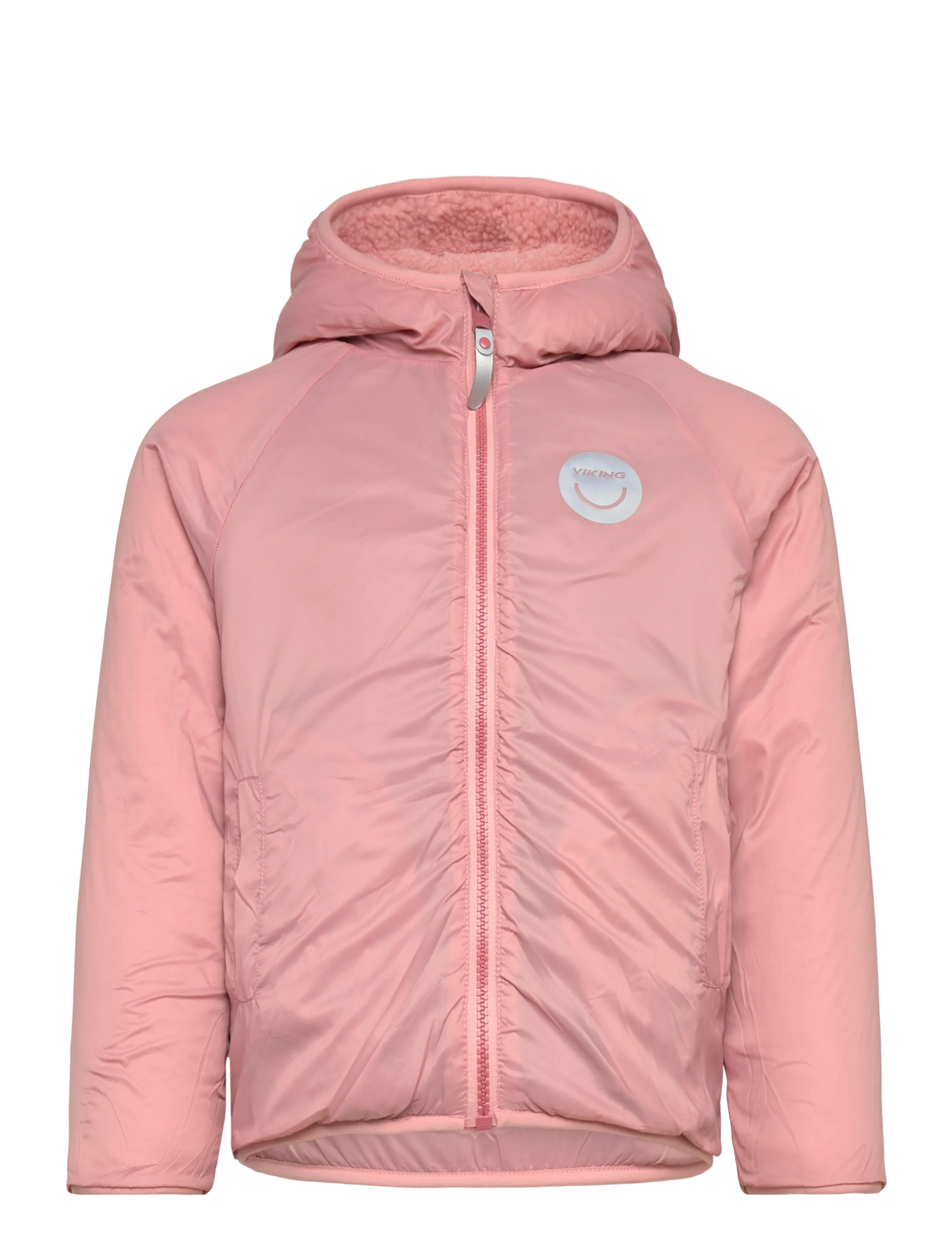Viking - Play Reversible Pile Jacket - fall jackets - pink - 2