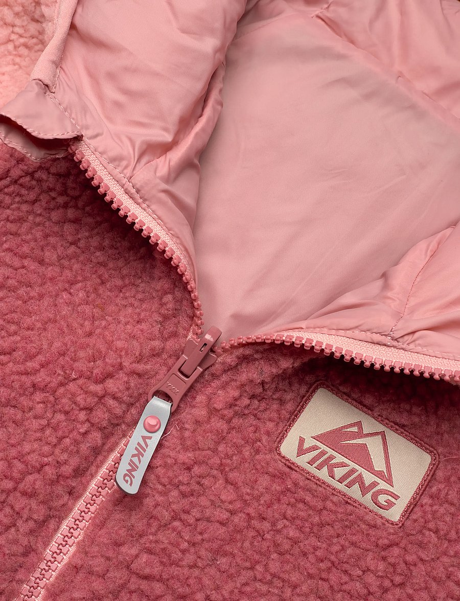 Viking - Play Reversible Pile Jacket - jakas ar siltu oderi - pink - 4