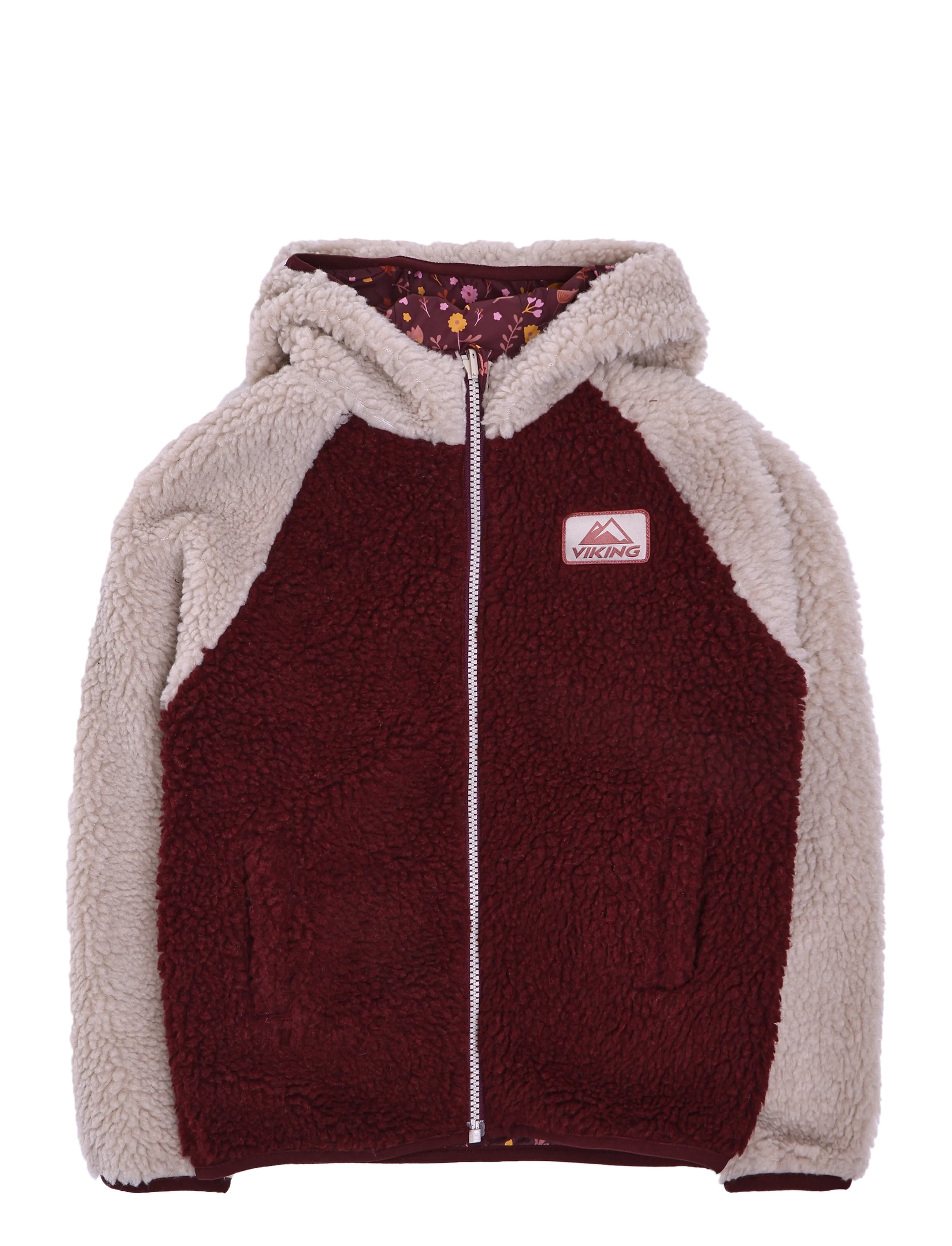Viking Play Reversible Pile Jacket - Fleecejakker - PLUM / burgundy