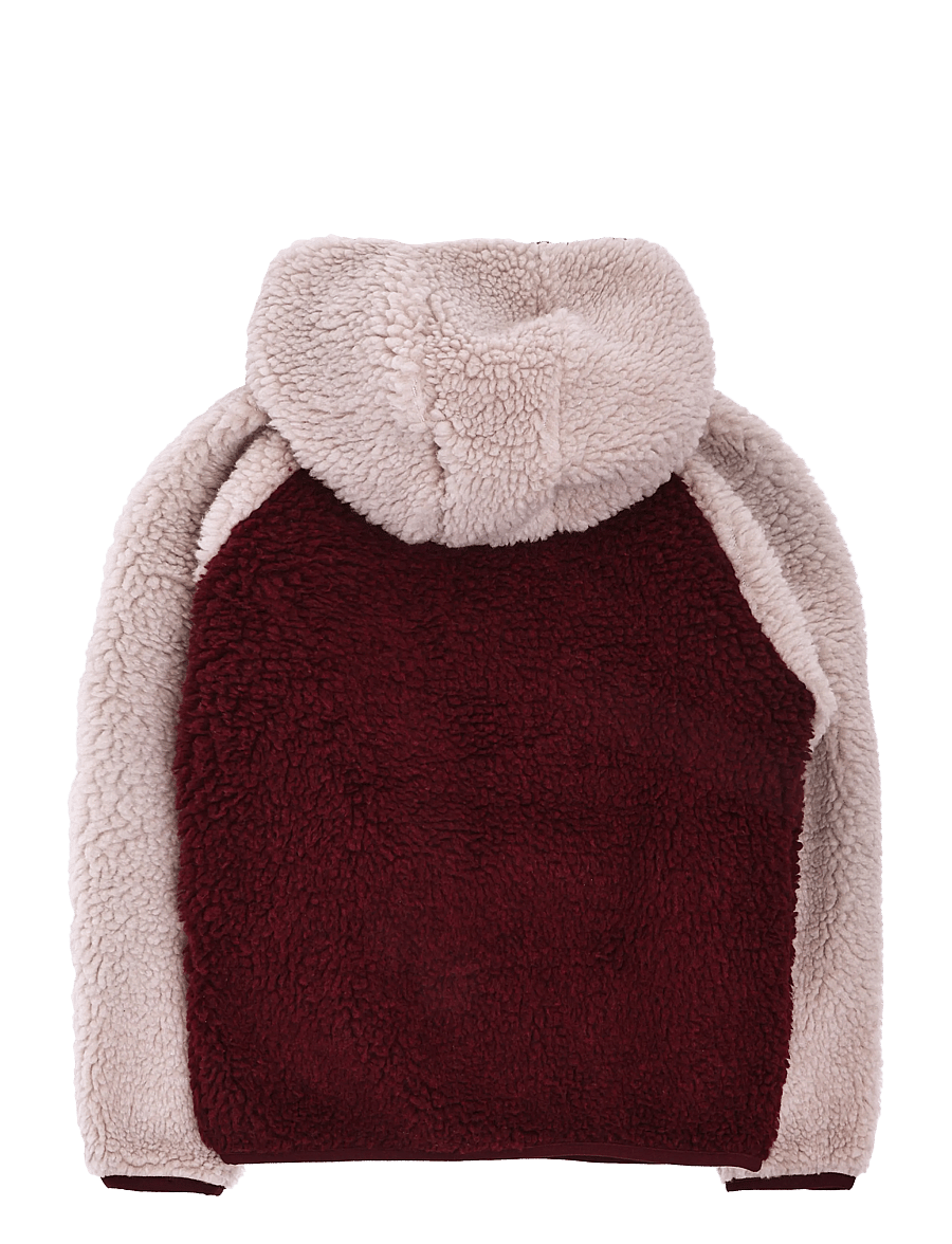 Viking - Play Reversible Pile Jacket - isolerede jakker - plum - 1