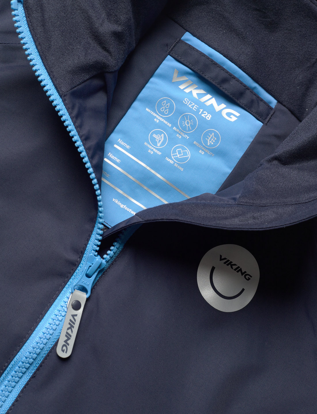 Viking - Play Jacket Spring Waterproof - shell- & regnjakker - blue - 2