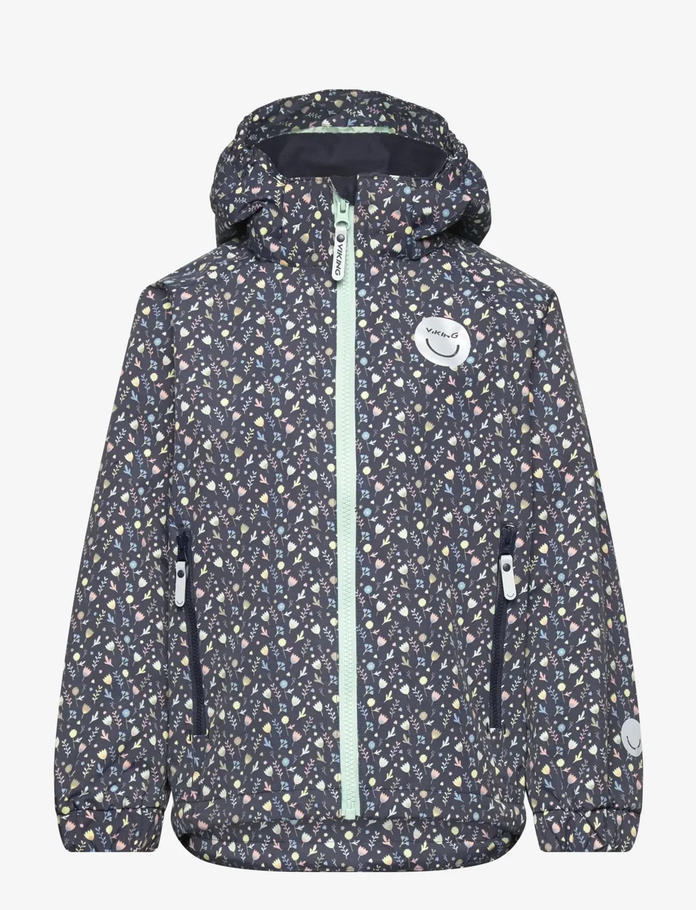 Viking - Play Jacket Spring WP printed - shell & rain jackets - navy - 0
