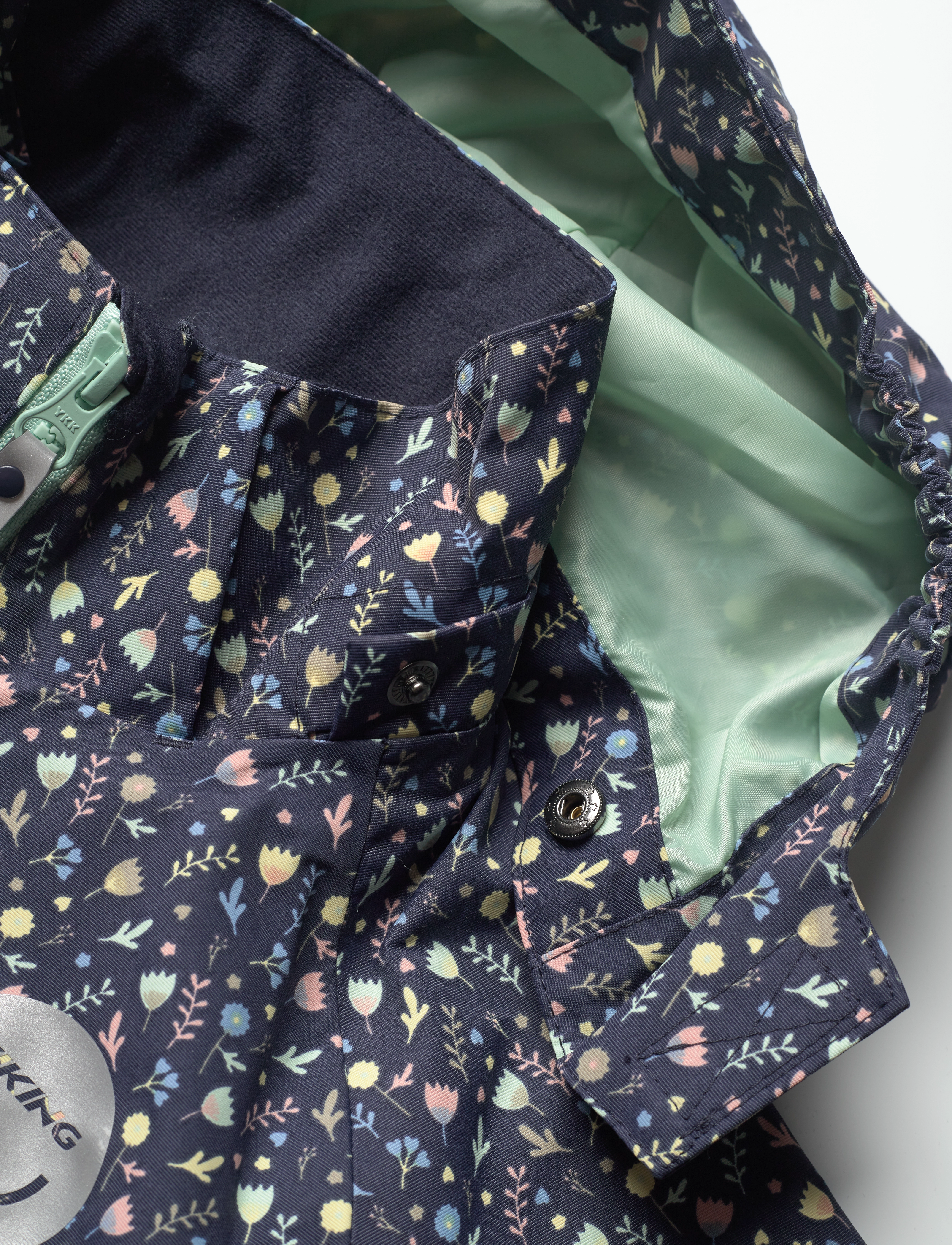 Viking - Play Jacket Spring WP printed - regenmäntel - navy - 3