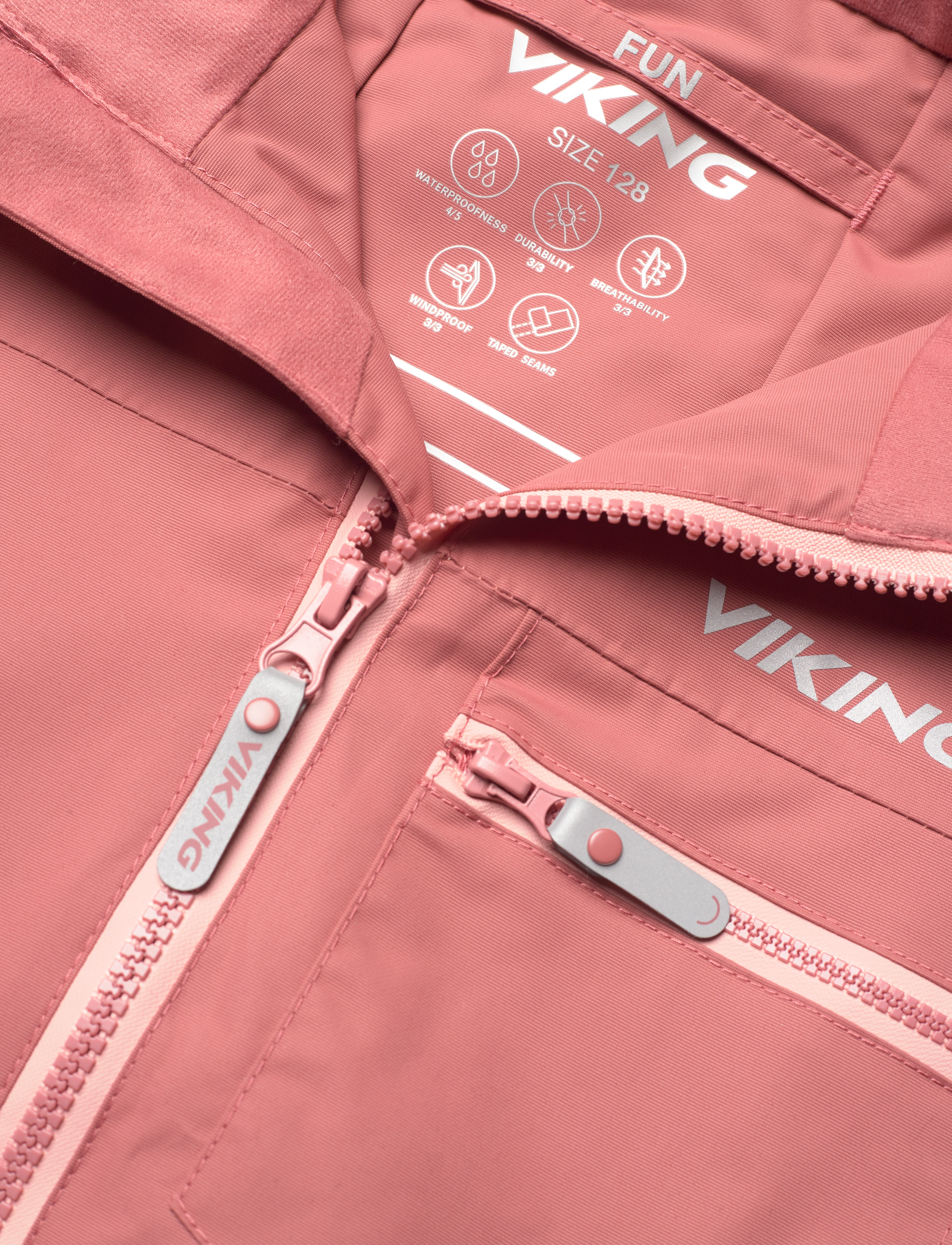 Viking - Fun Playsuit Spring Waterproof - pink - 2