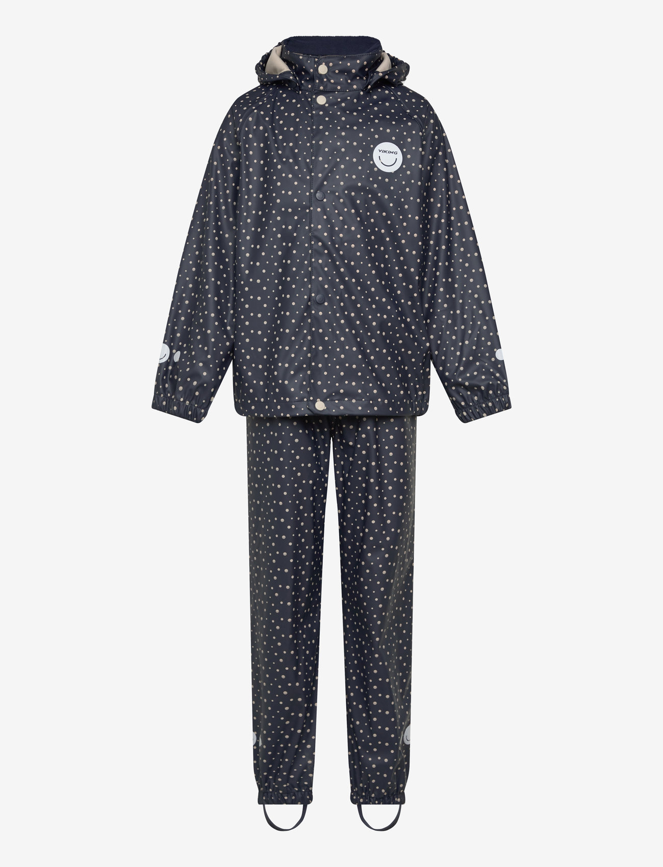 Viking - Jolly Print Rain Set - lauko drabužiai - navy - 0