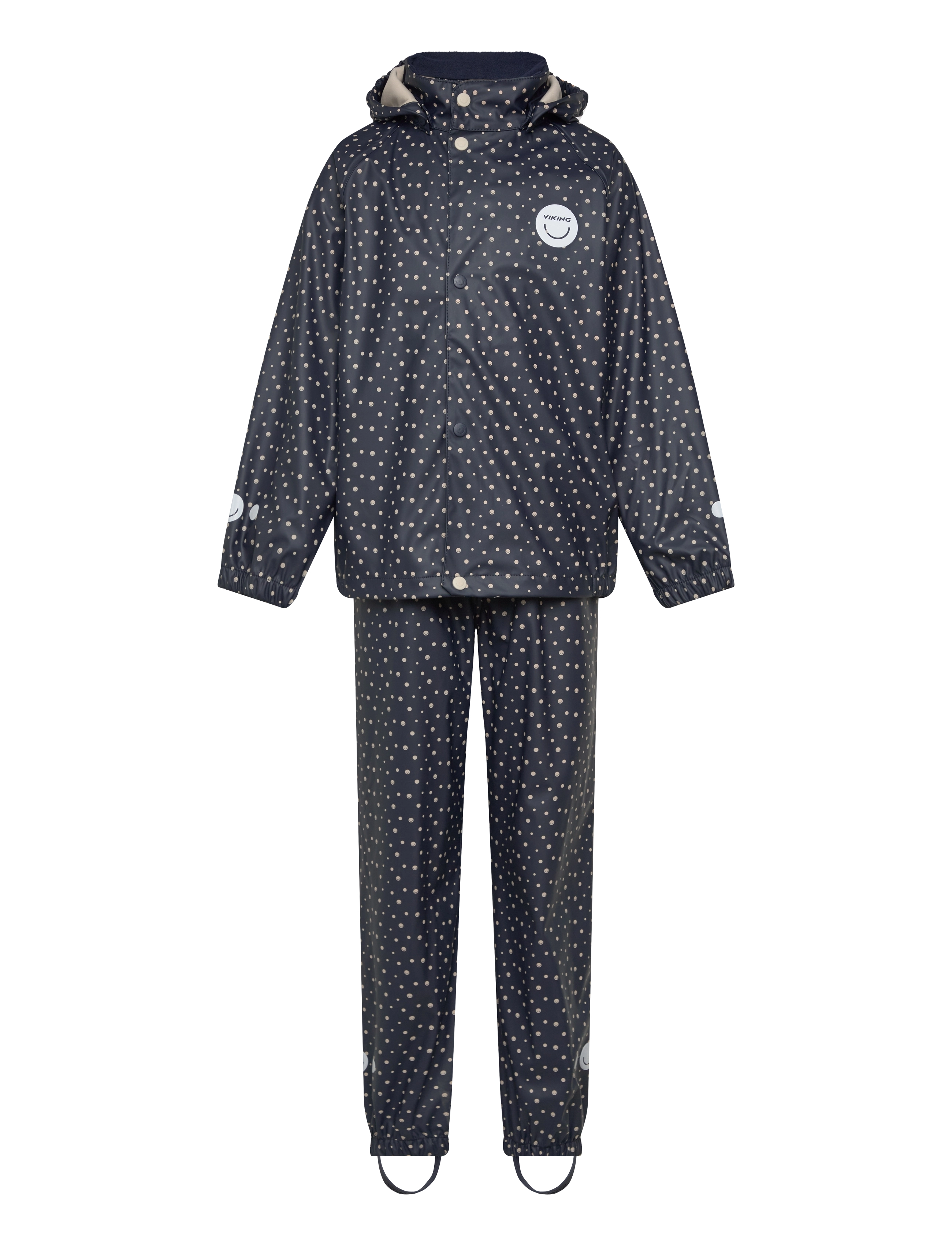 Viking Jolly Print Rain Set - Overtøj - NAVY / navy