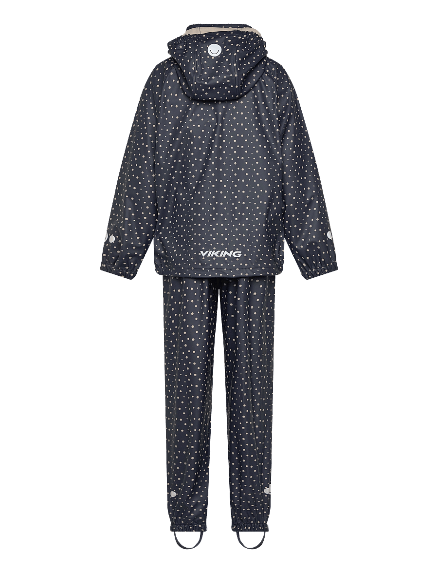 Viking - Jolly Print Rain Set - overtøj - navy - 1