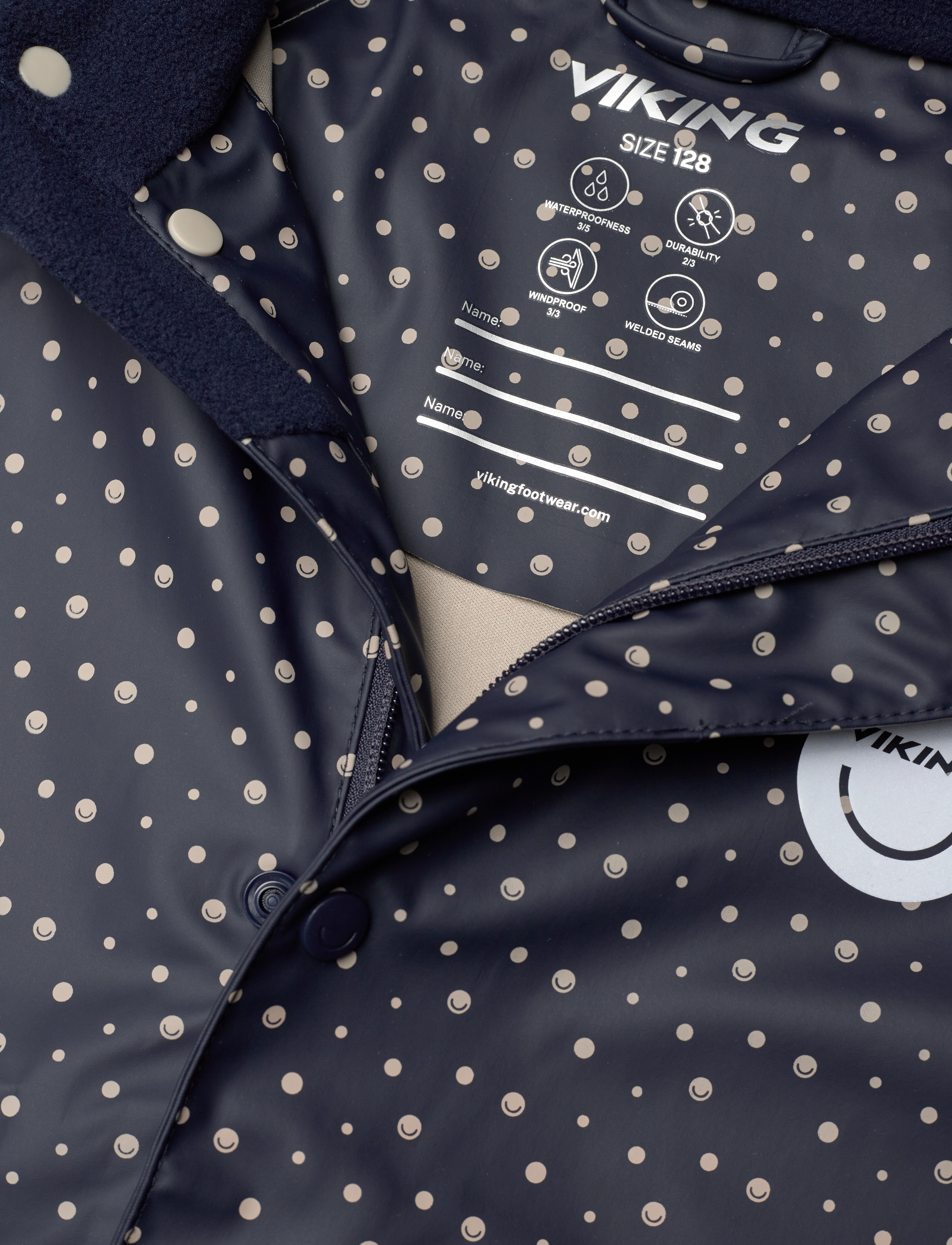 Viking - Jolly Print Rain Set - gode sommertilbud - navy - 4