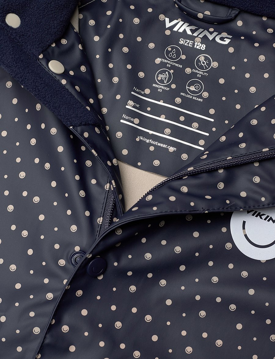 Viking - Jolly Print Rain Set - overtøj - navy - 4