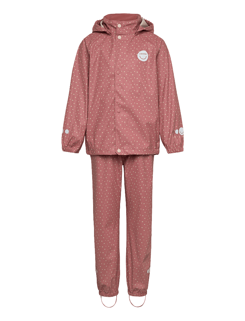 Viking - Jolly Print Rain Set - Õueriided - pink - 0